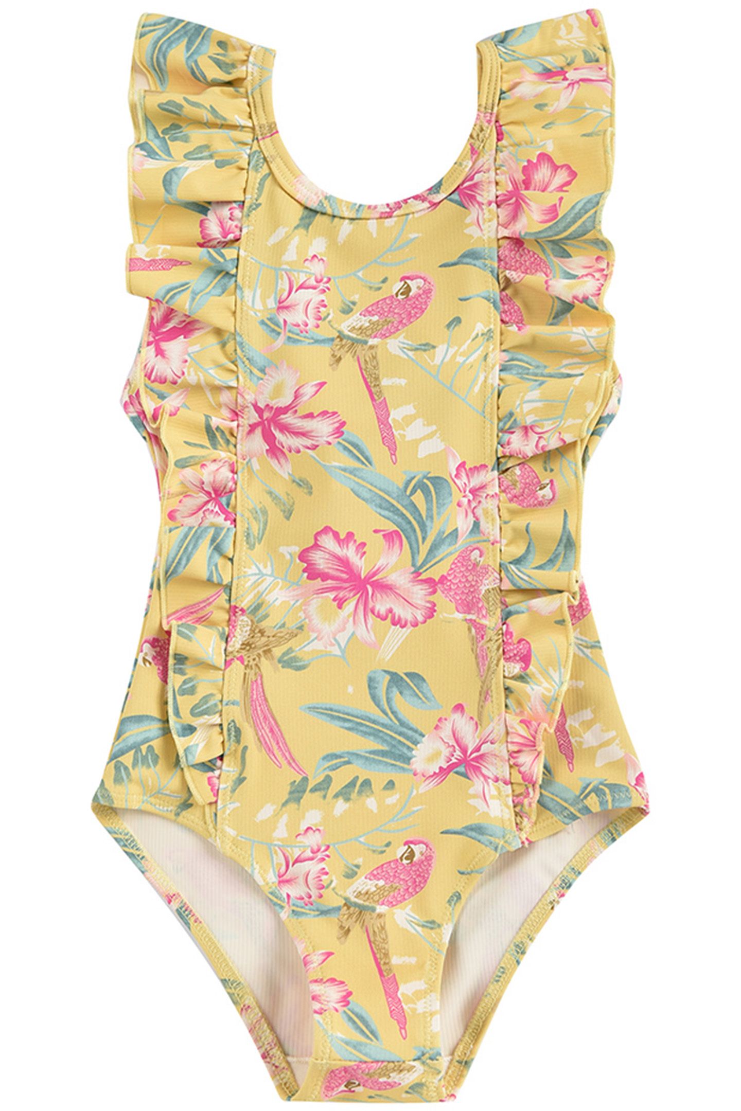 BATHING SUIT MOSILLOS SOFT HONEY PARROTS 1