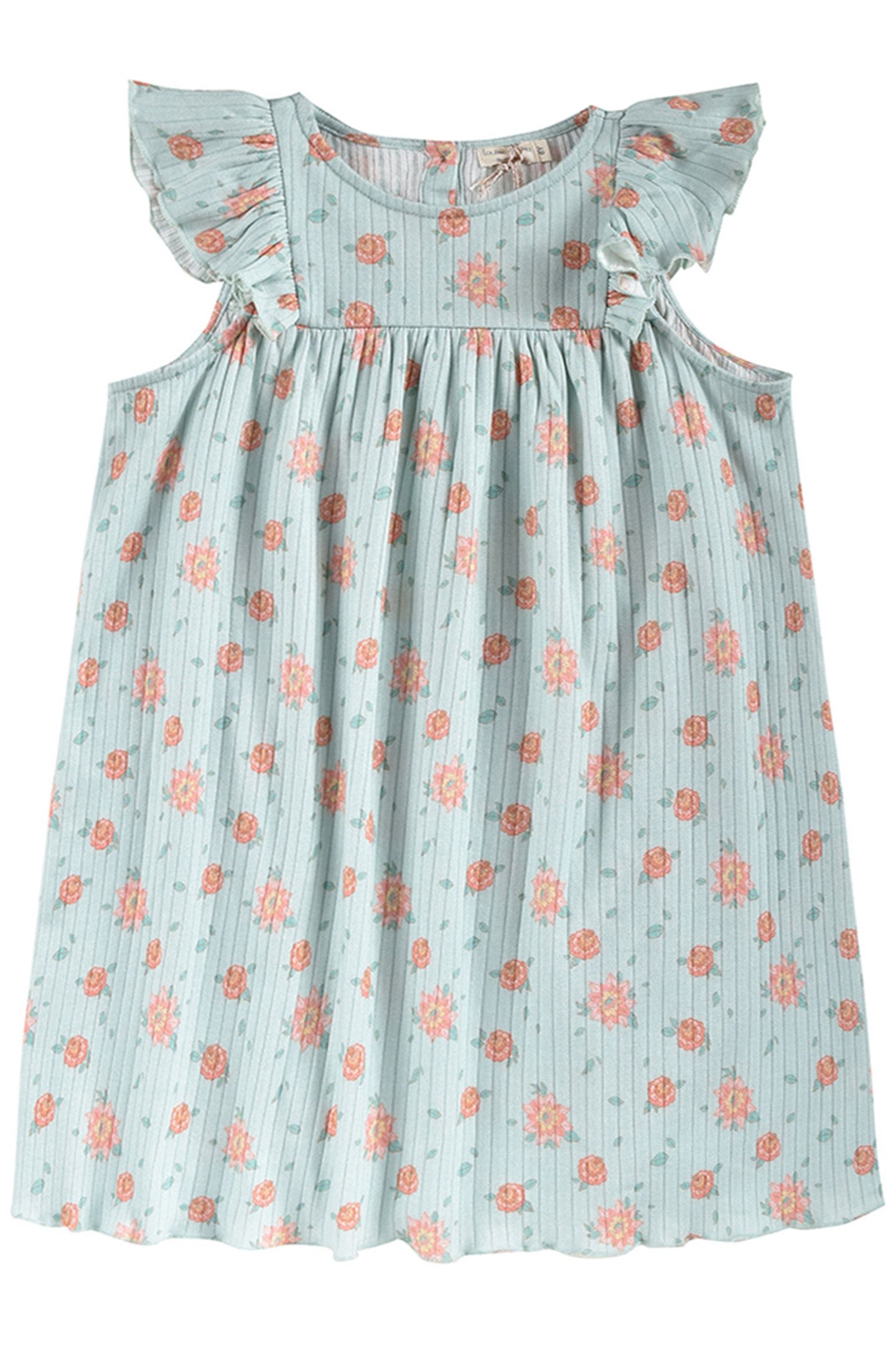 DRESS AMITA VINTAGE BLUE FLOWERS 1