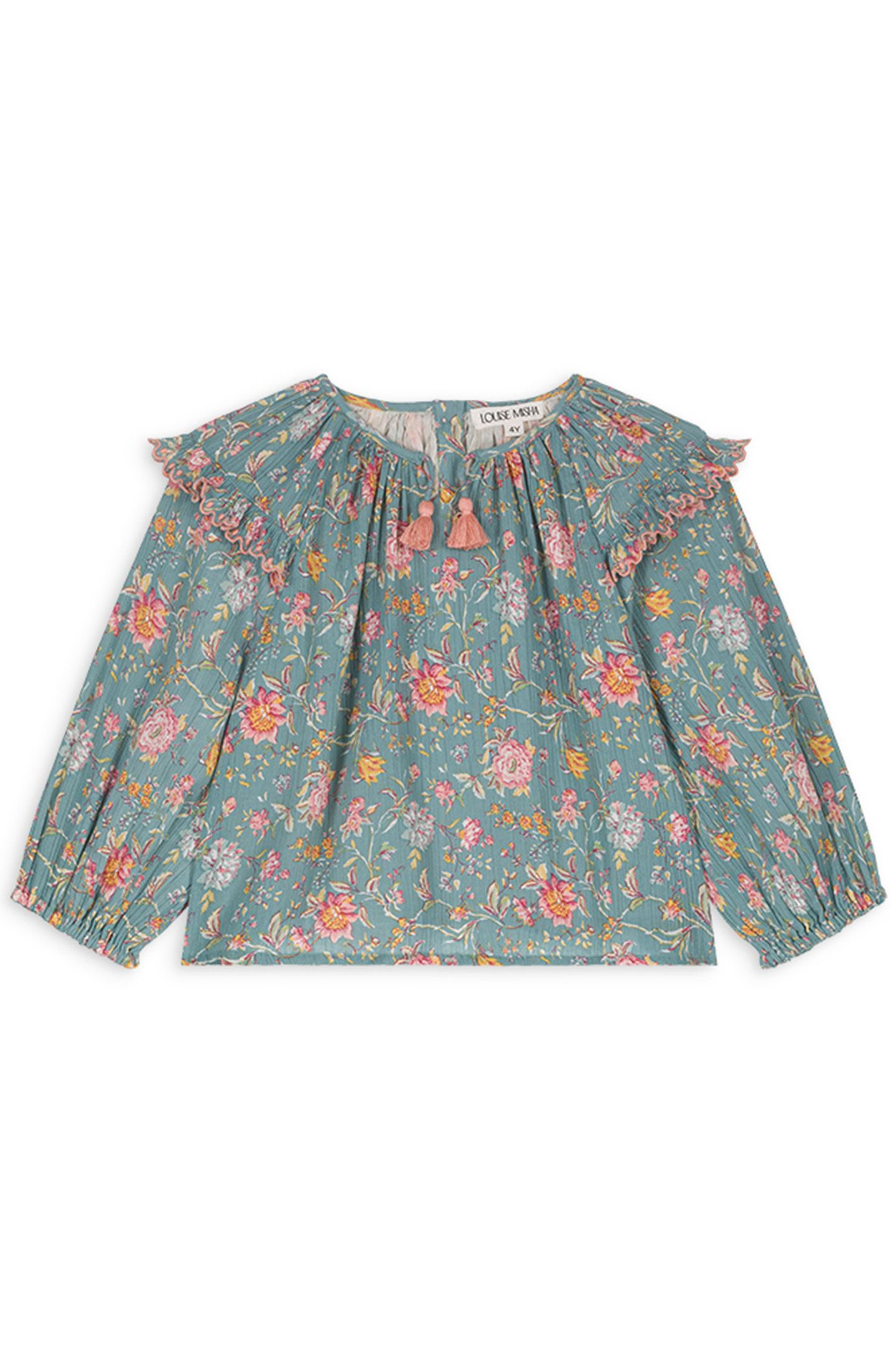 BLOUSE IRIS BLUE ROSA DAMASCENA 1