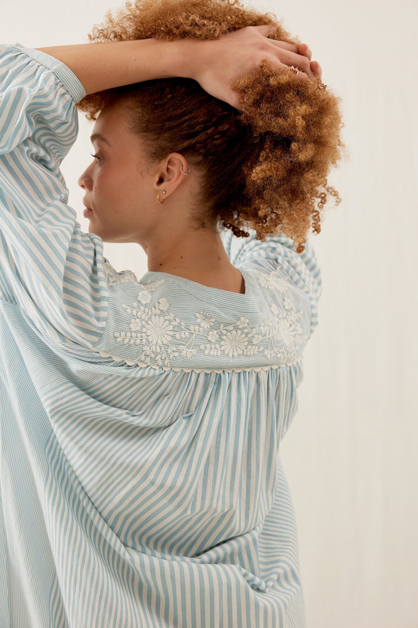 DRESS DEEPALINA BLUE STRIPES 3