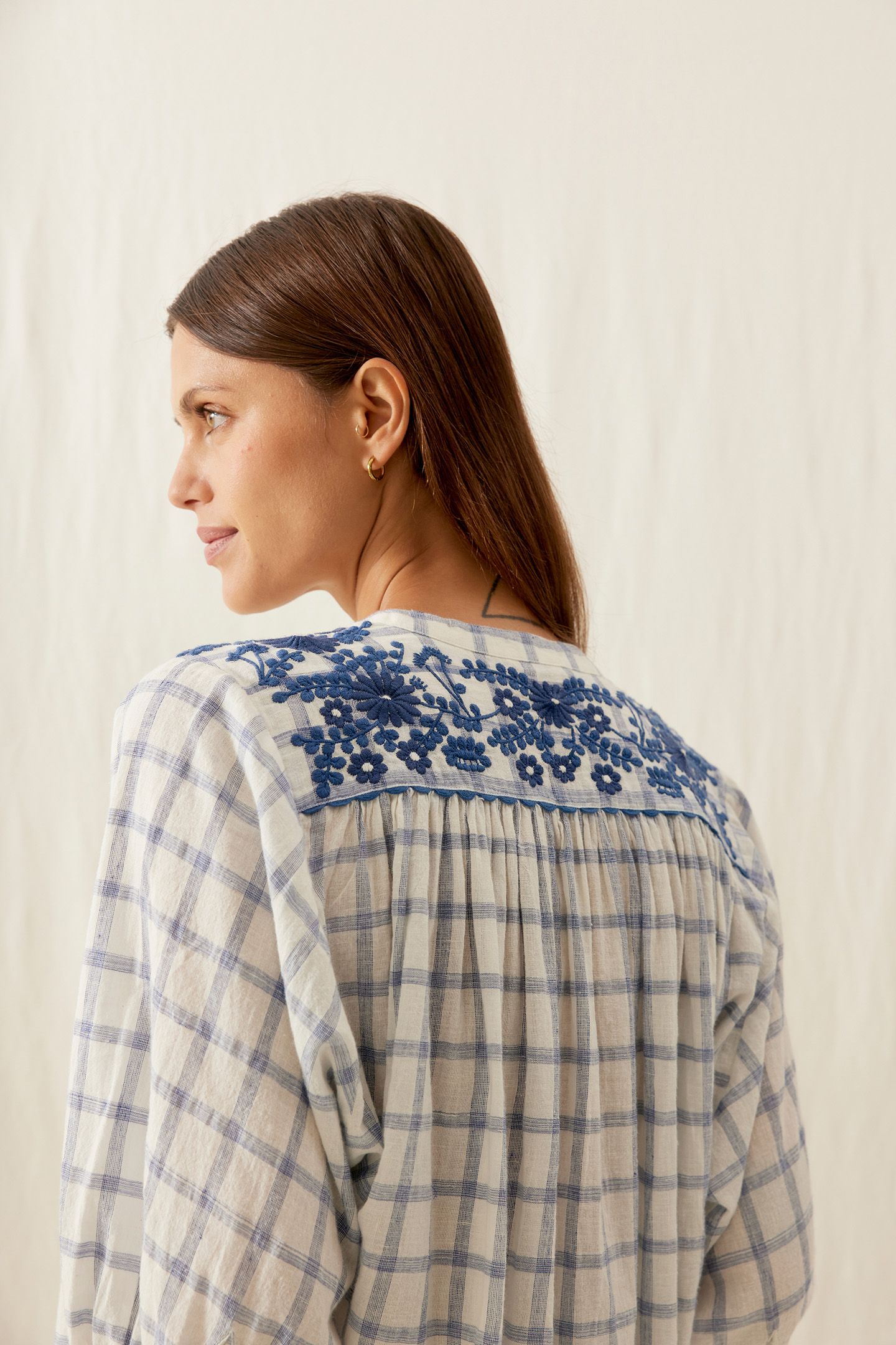 BLOUSE JEANNALI BLUE RIVER CHECKS 6