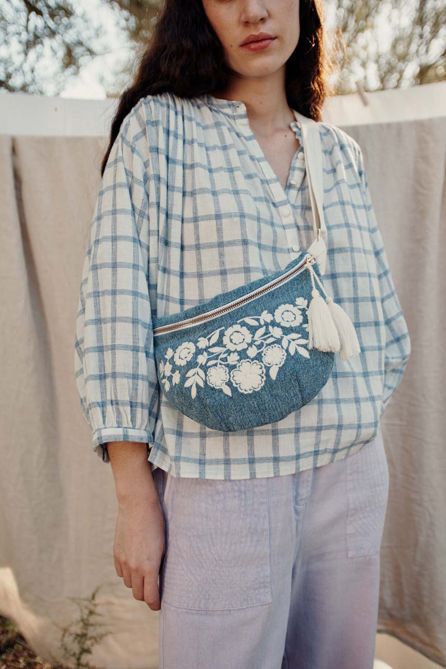 BLOUSE JEANNALI BLUE RIVER CHECKS 5