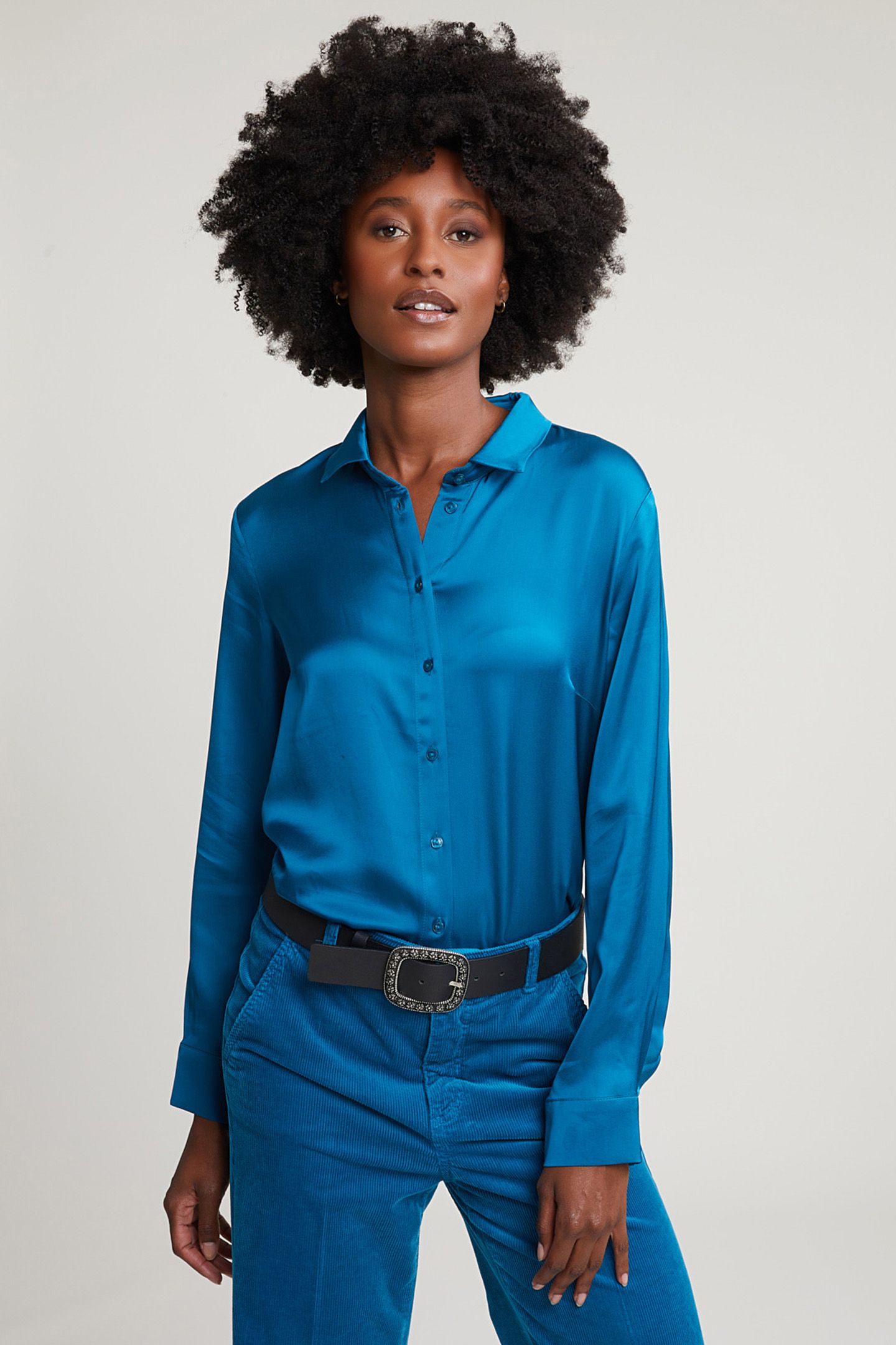 PETROL CLASSIC BLOUSE 1
