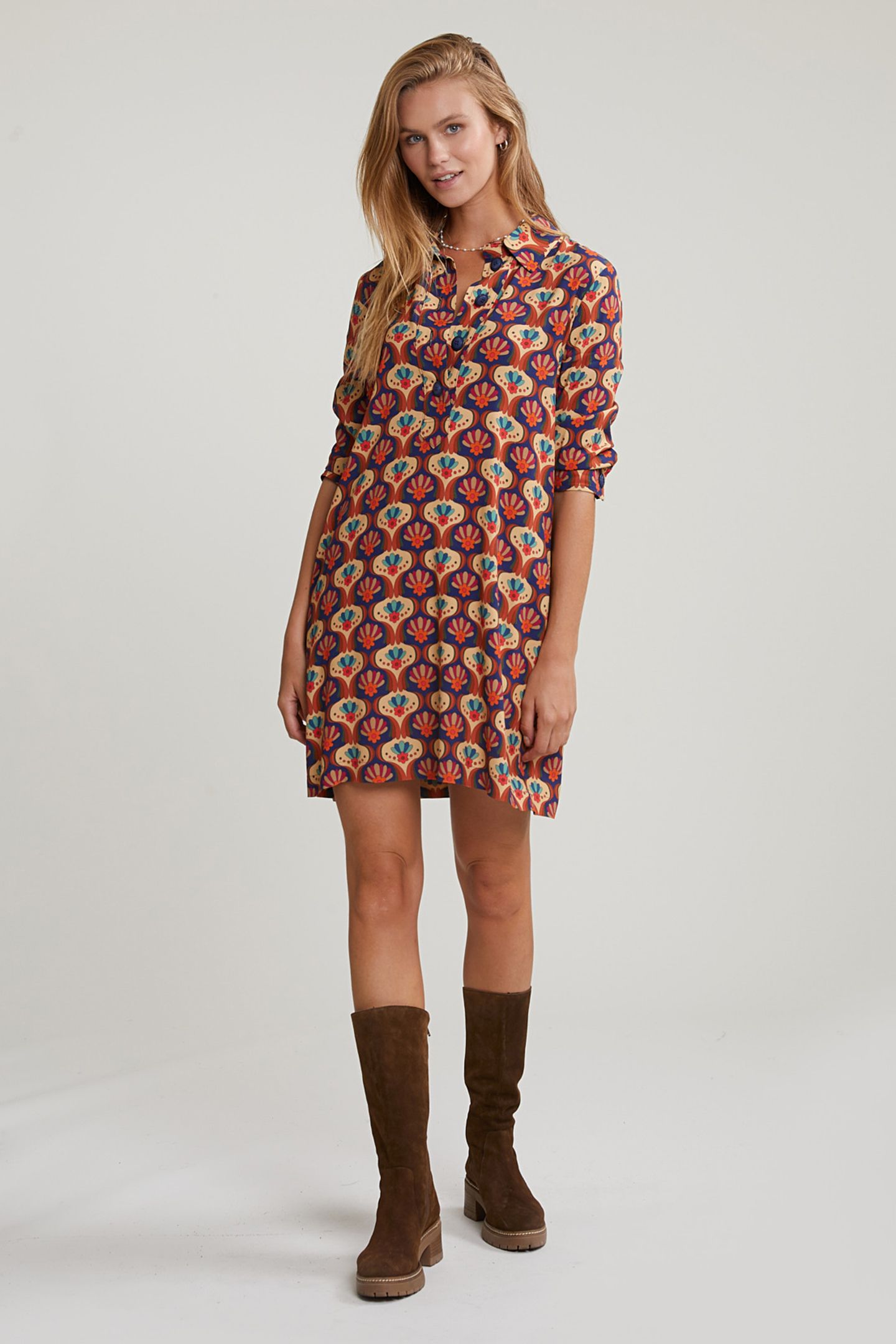 MULTI FANTASY DRESS 3/4 SLEEVES 1