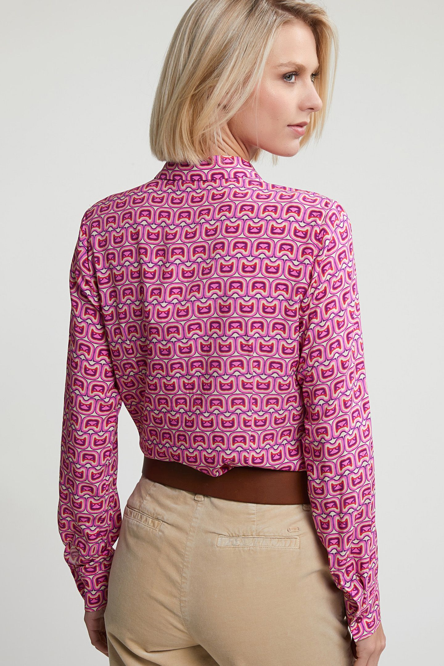 PINK/BEIGE FANTASY BLOUSE LONG SLEEVES 2
