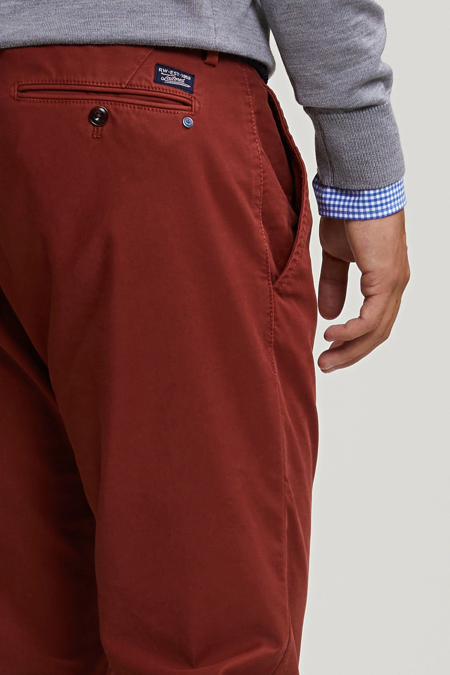 SLIM FIT BASIC CHINO PANTS NEGRONI 4