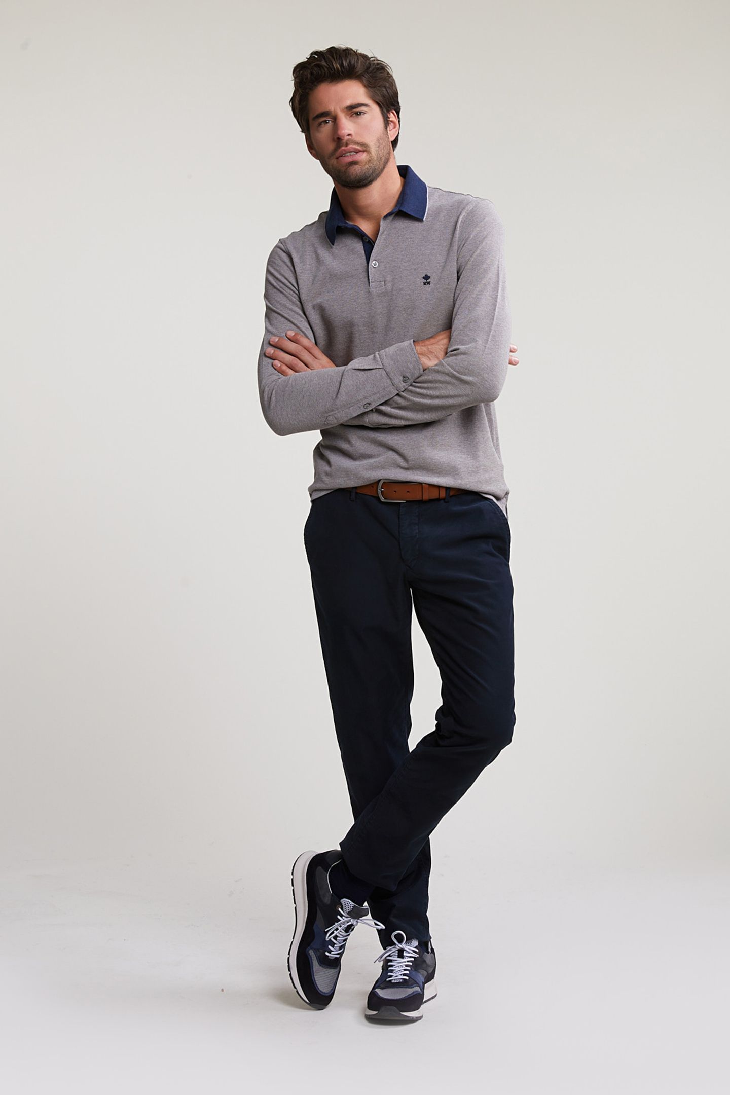 CUSTOM FIT COTTON POLO INOX MIX 3