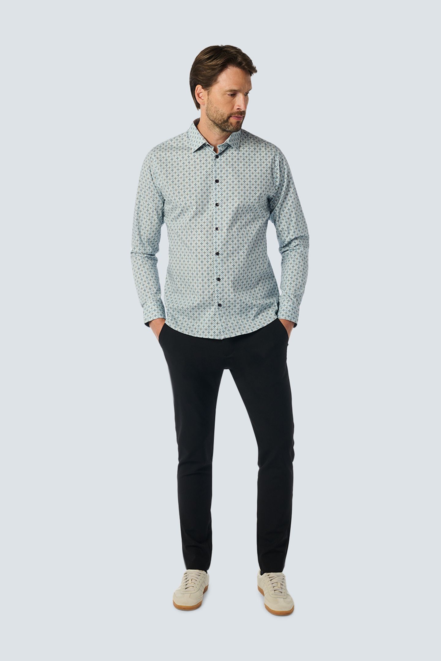 SHIRT STRETCH ALLOVER PRINTED CLOUD 3