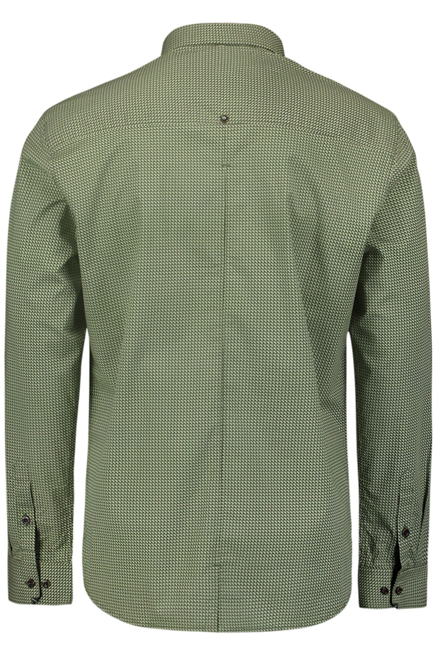 SHIRT STRETCH ALLOVER PRINTED DARK GREEN 5