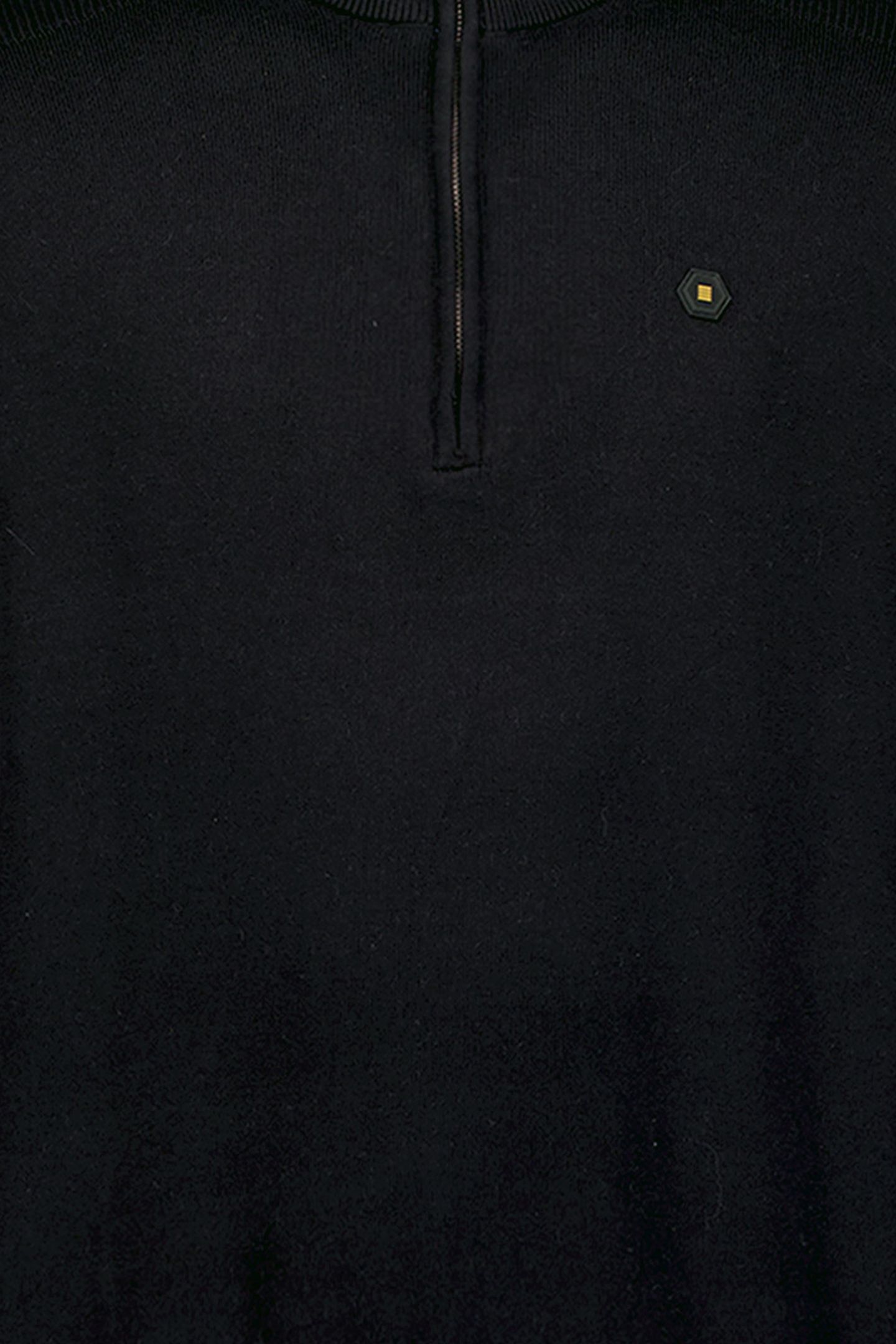 PULLOVER HALF ZIPPER SOLID KNIT BLACK 3