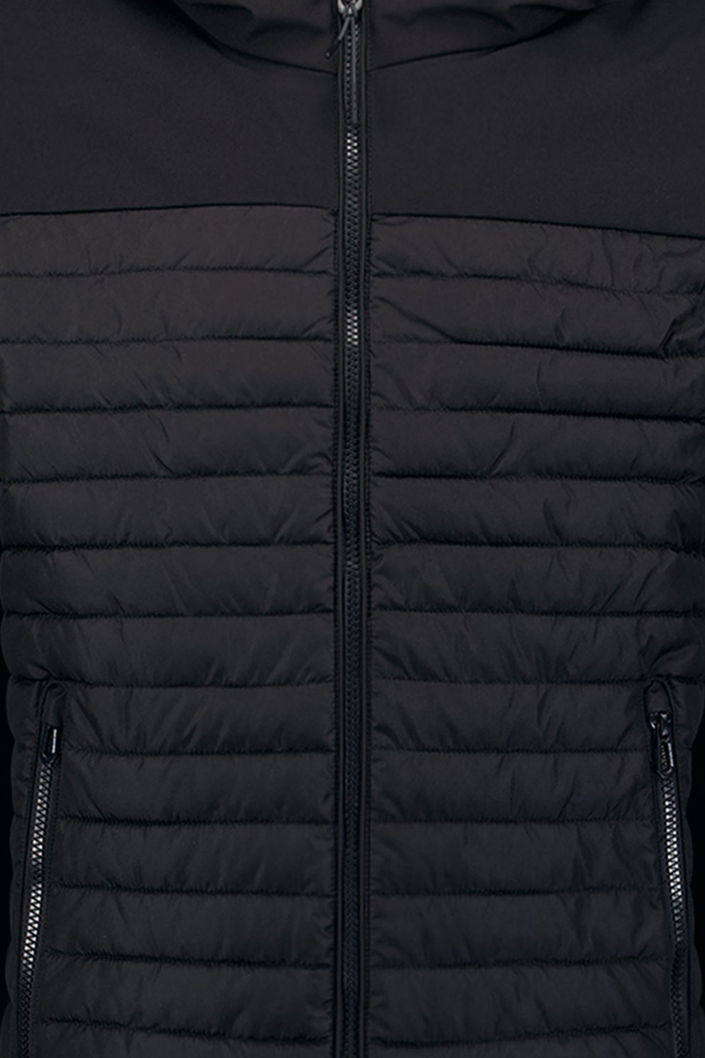 JACKET SHORT FIT HOODED PADDED BLACK 3