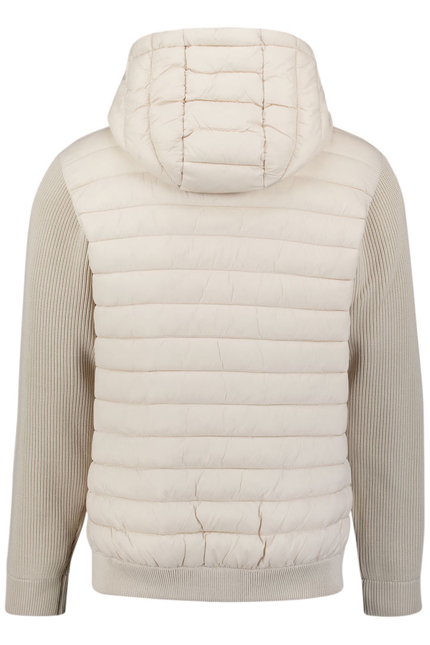 JACKET HOODED PADDED MIX WITH KNIT KIT 2