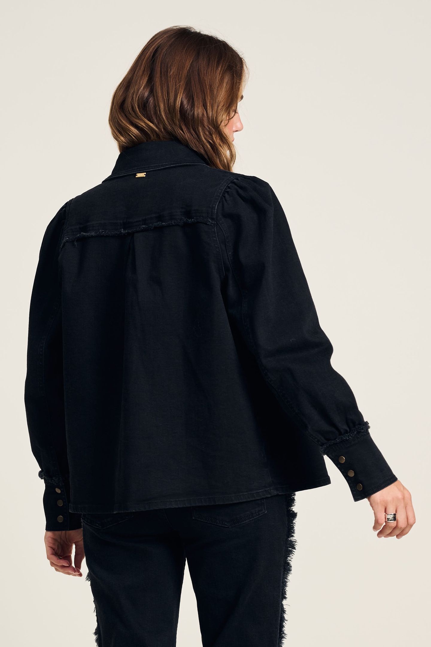 BLOUSE - DENIM WASHED BLACK 2