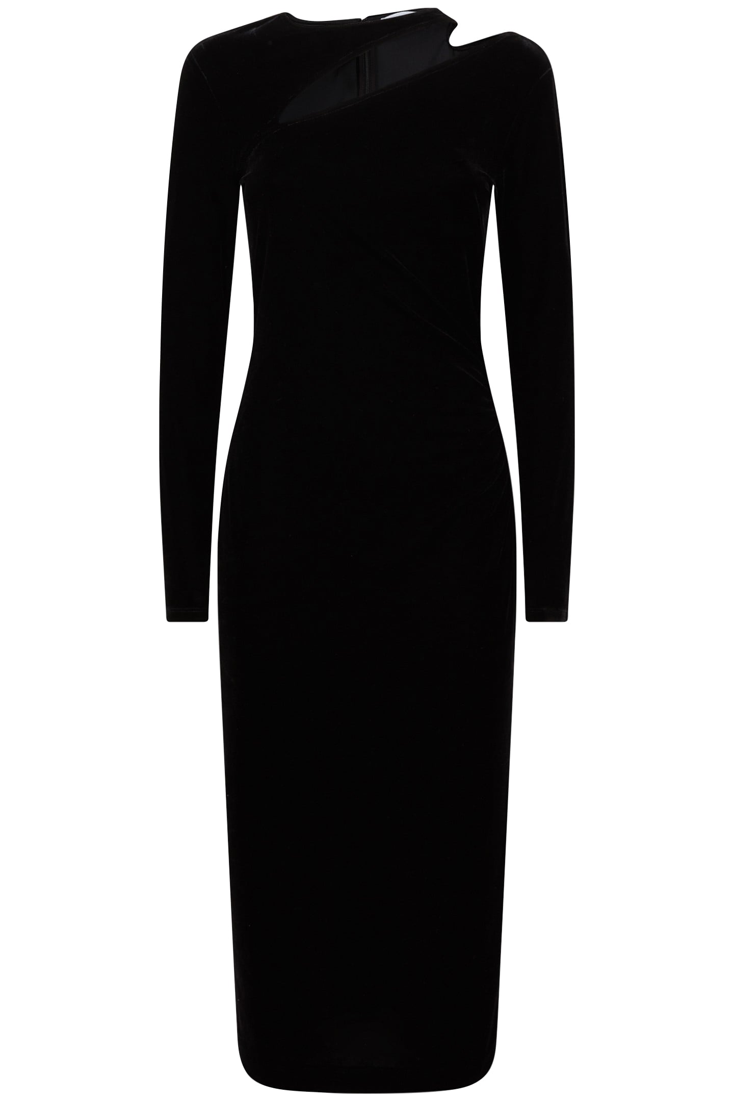 MACEY VELVET MIDI DRESS — BODYCON FIT 3