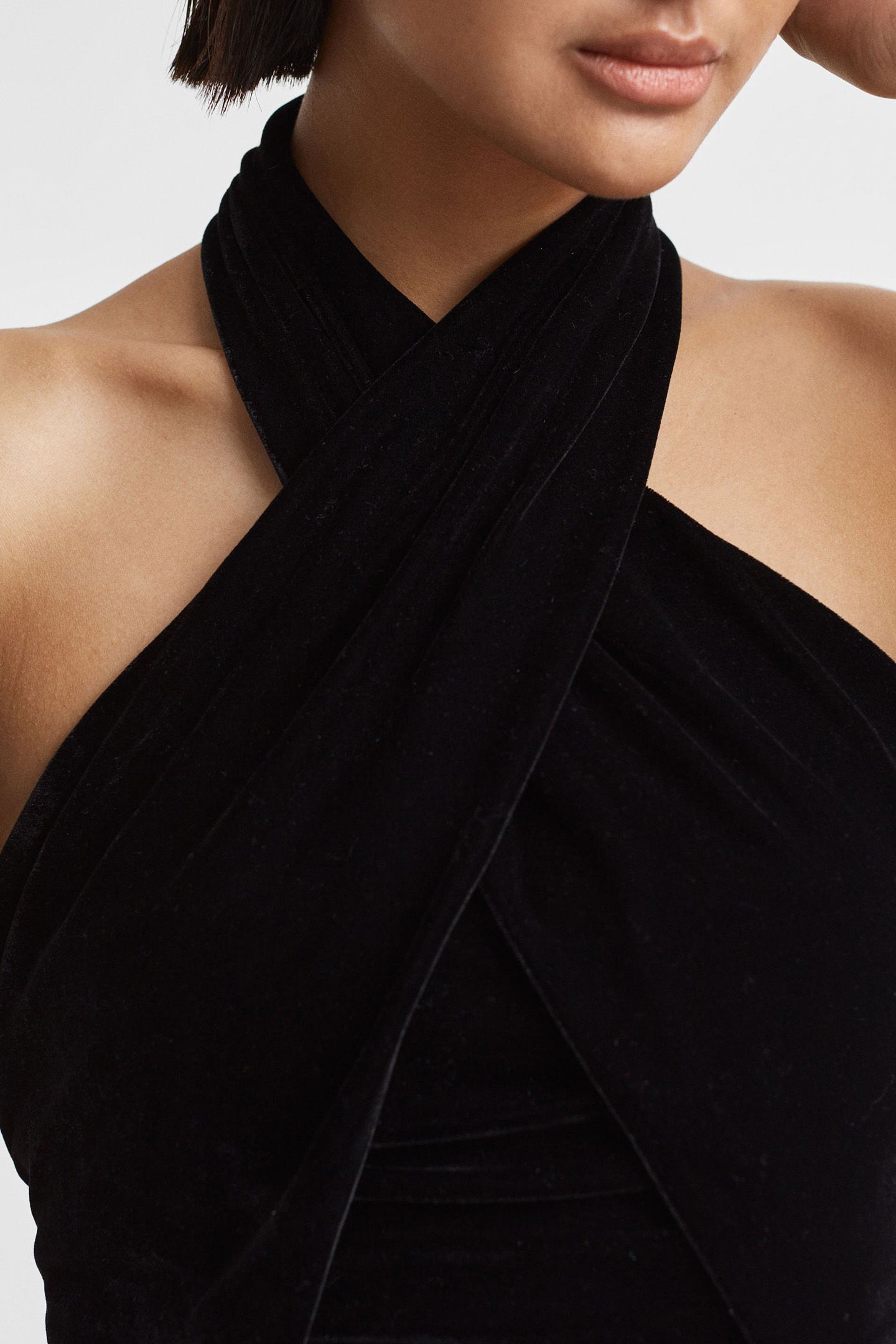 VELVET HALTER TOP — TANKS & CAMIS 4