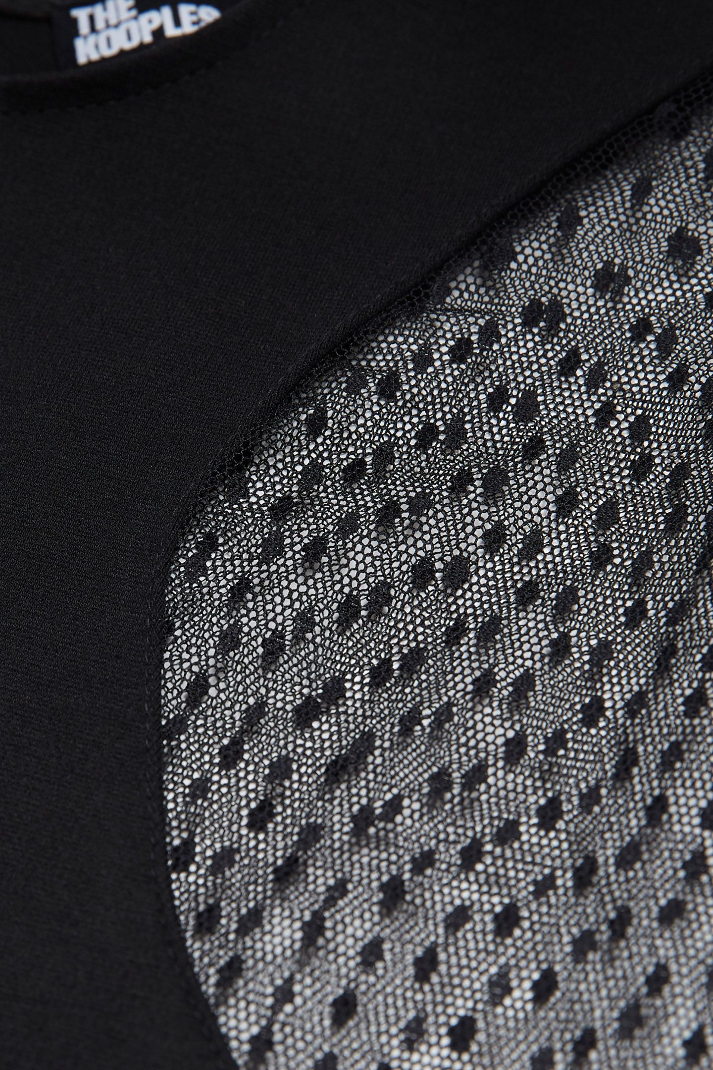 FITTED DRESS WITH INLAY BLACK 7