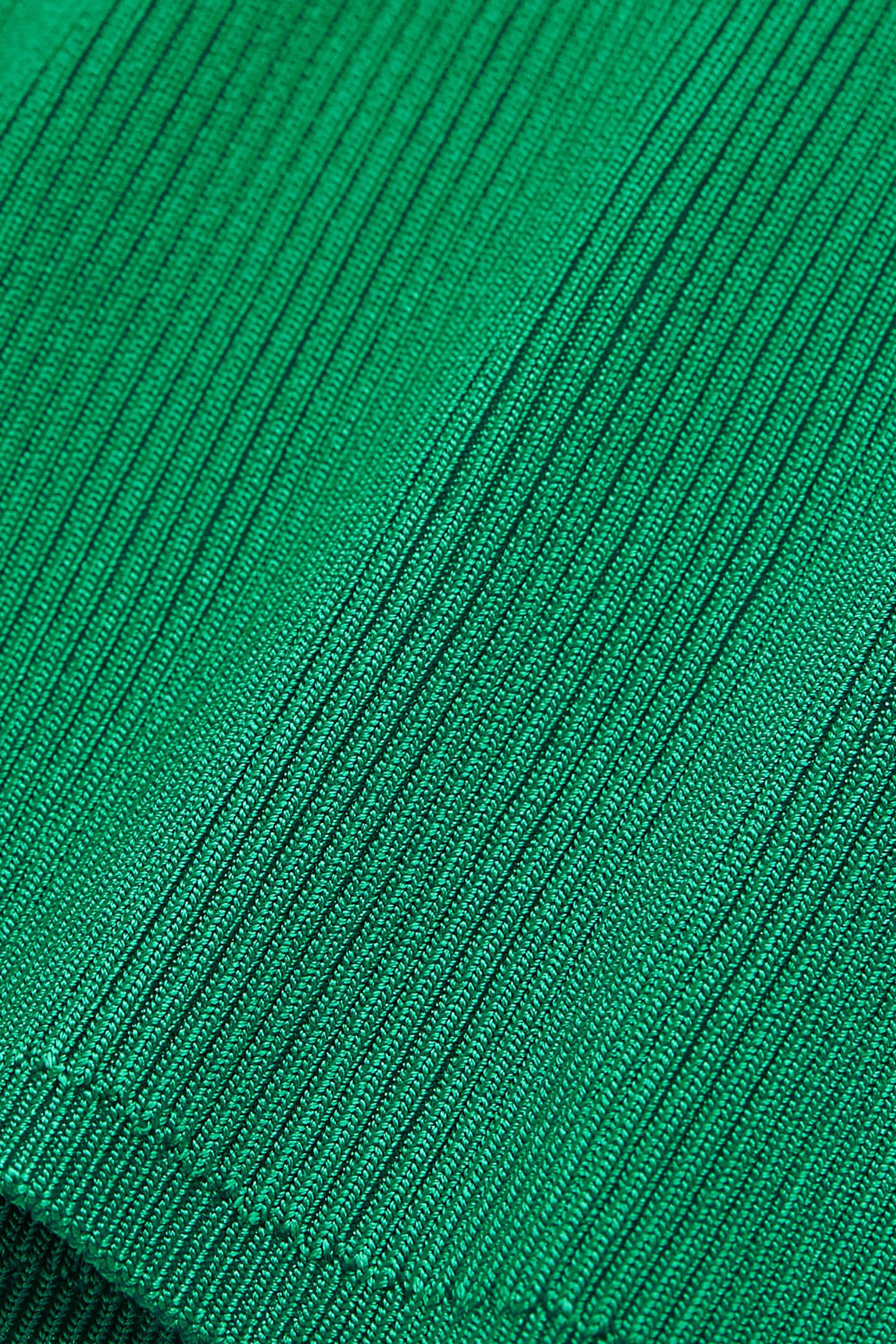 ROUND NECK LONG SLEEVE VISCOSE SWEATER GREEN 7