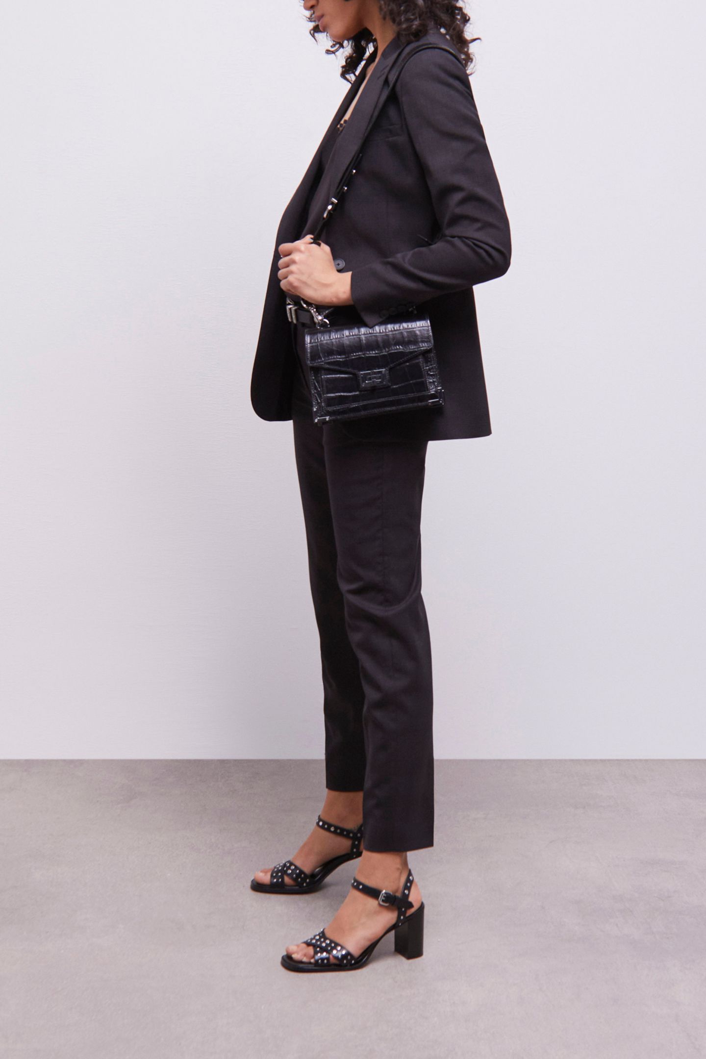 PRINCE OF WALES TAILORED FIT PANTS BLACK 5