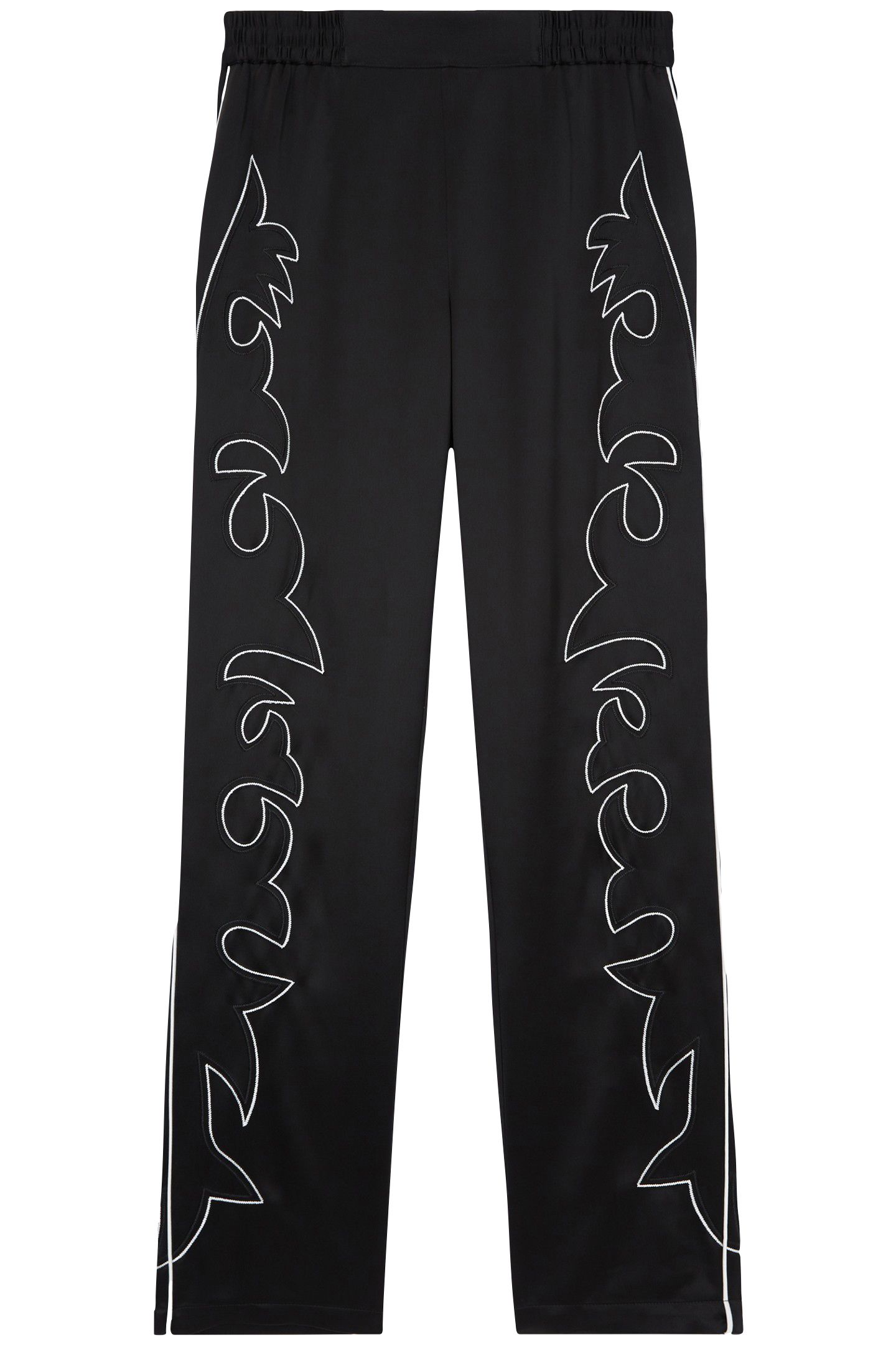 PANTS WITH ELASTICATED WAIST BLACK 3