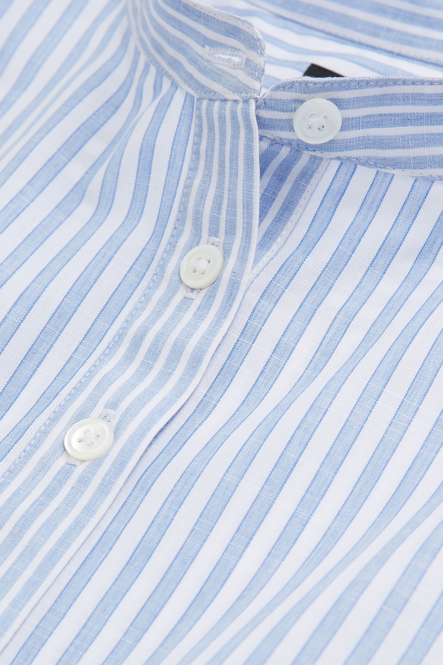 LONG SLEEVE SHIRT WITH CLASSIC COLLAR BLUE WHITE 7