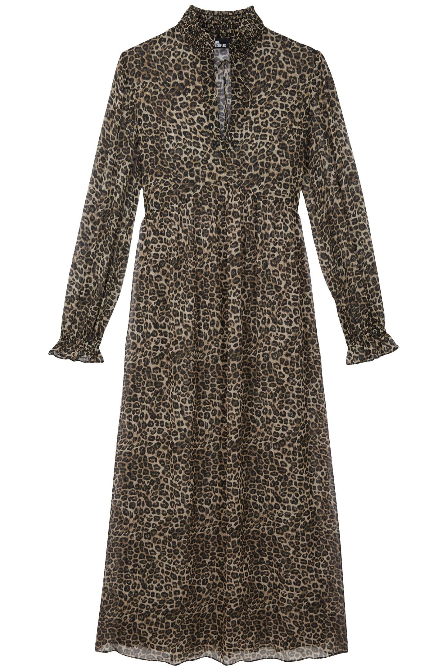 LONG-SLEEVED FLARED DRESS LEOPARD 1