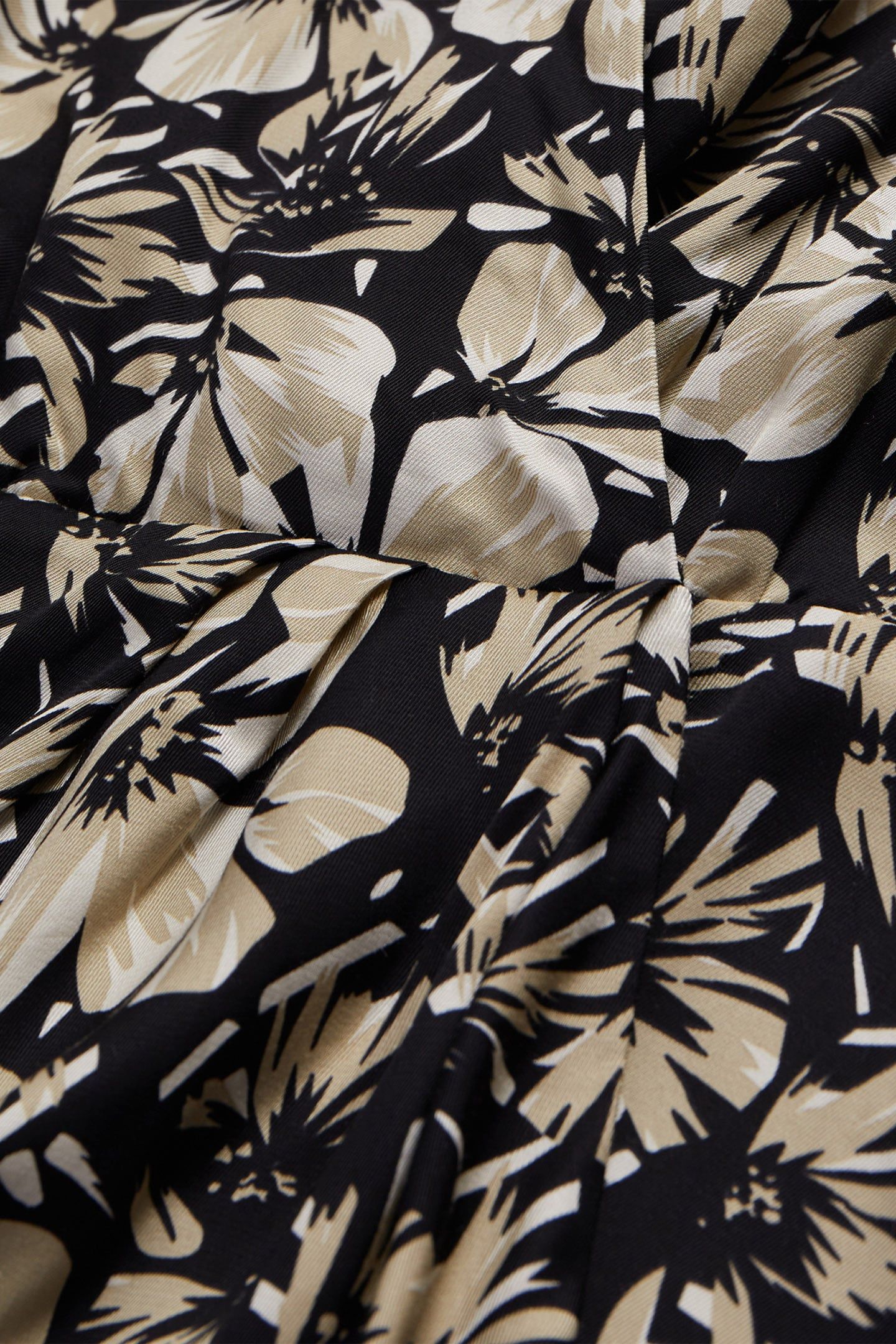 SHORT SLEEVE DRESS BLACK BROWN 7