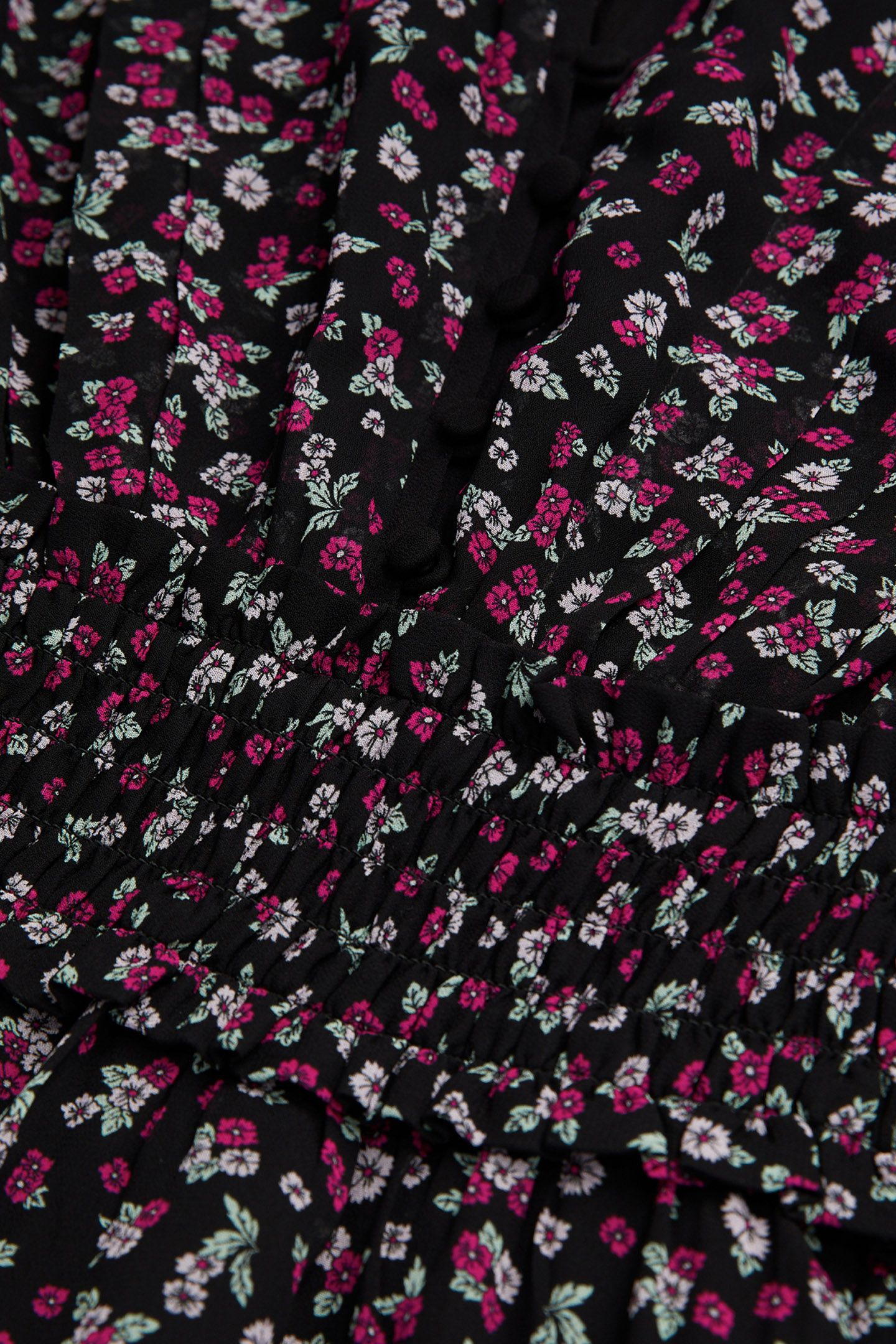 SHORT DRESS WITH 3/4 SLEEVES BLACK/PINK 7