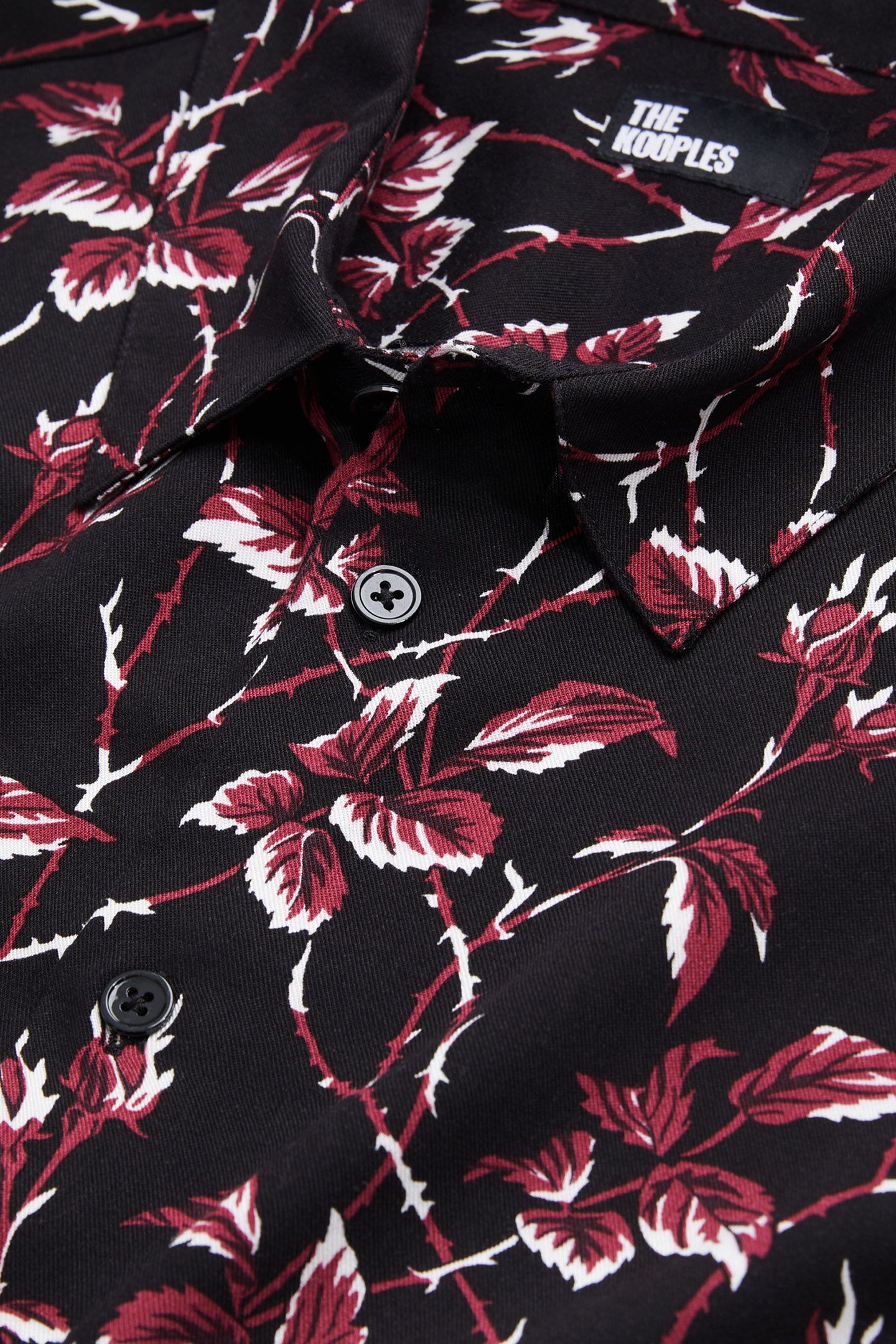 LONG SLEEVE SHIRT BLACK-BURGUNDY 6