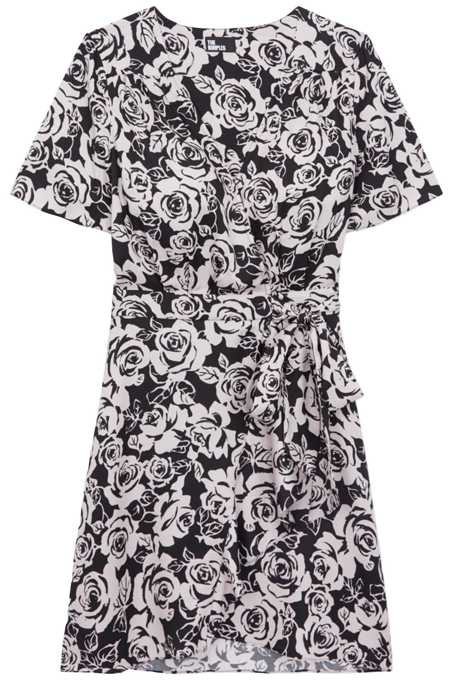 SHORT SLEEVE DRESS BLACK/PINK 4