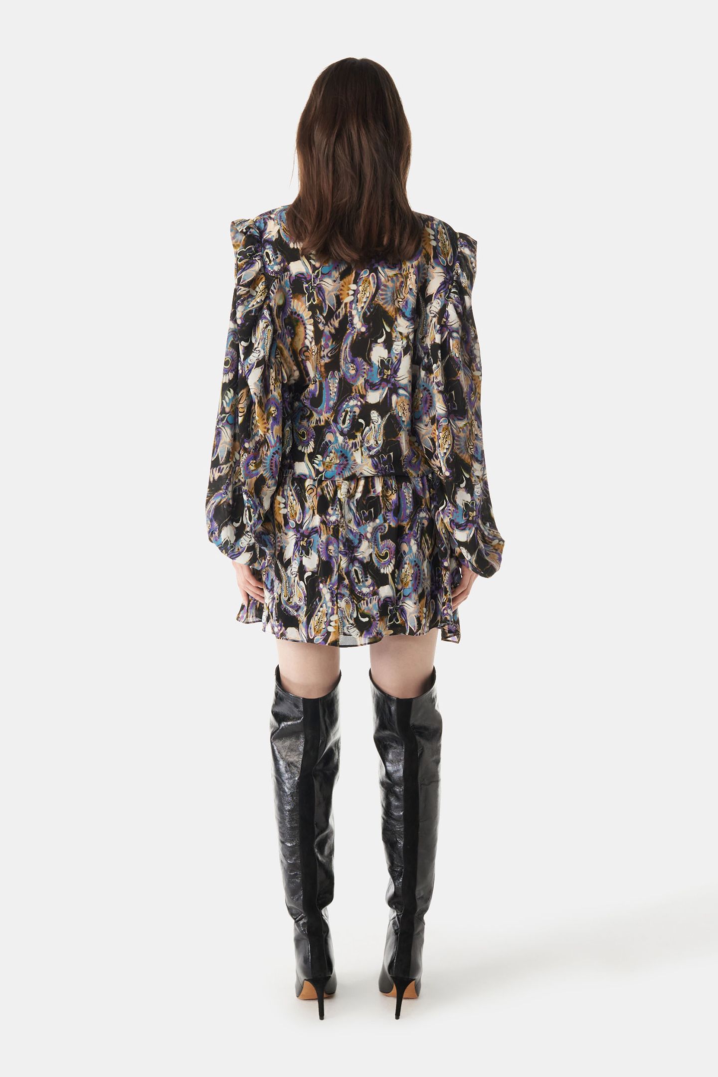 DENA TOP BLACK/PURPLE 3