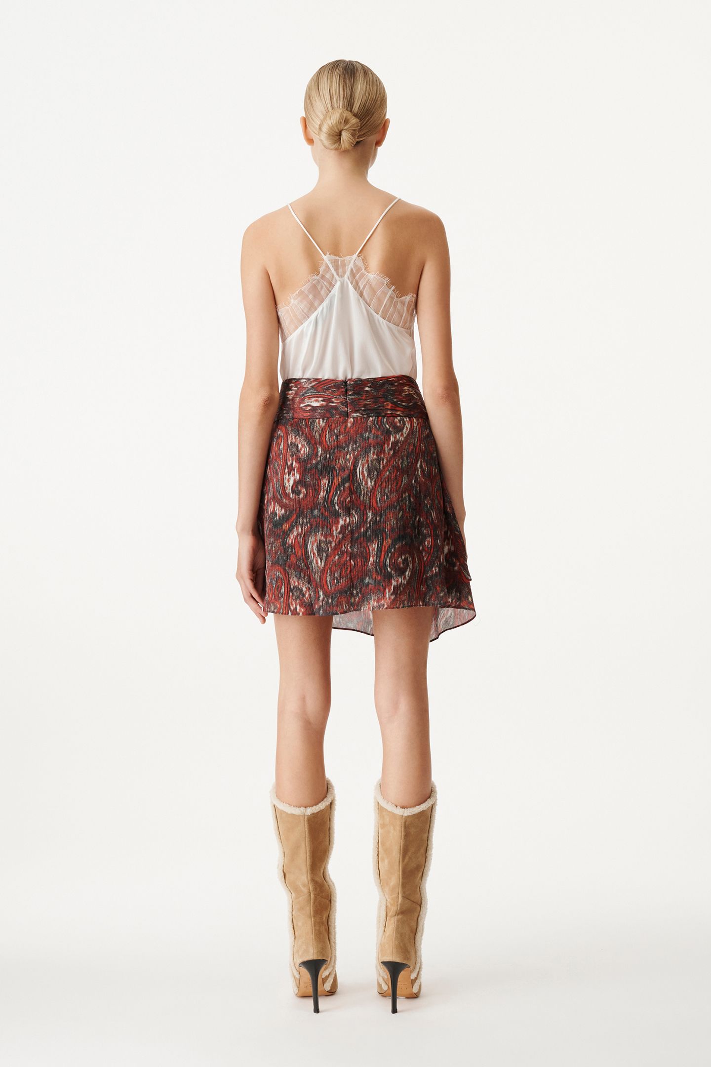 ZULLY SKIRT MIXED RED 3