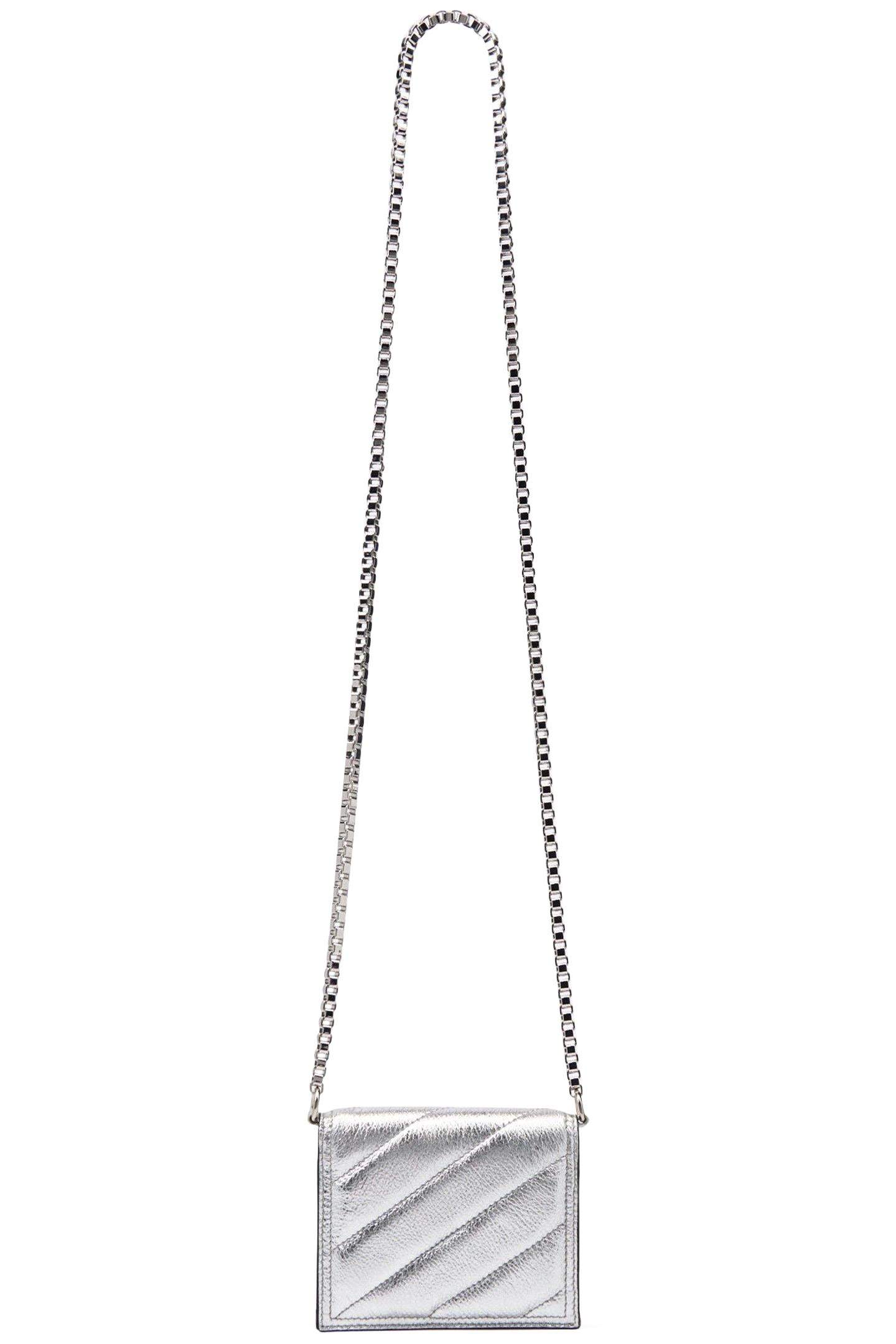 SHARPWALL PHONE BAG QUILTED SILVER 1