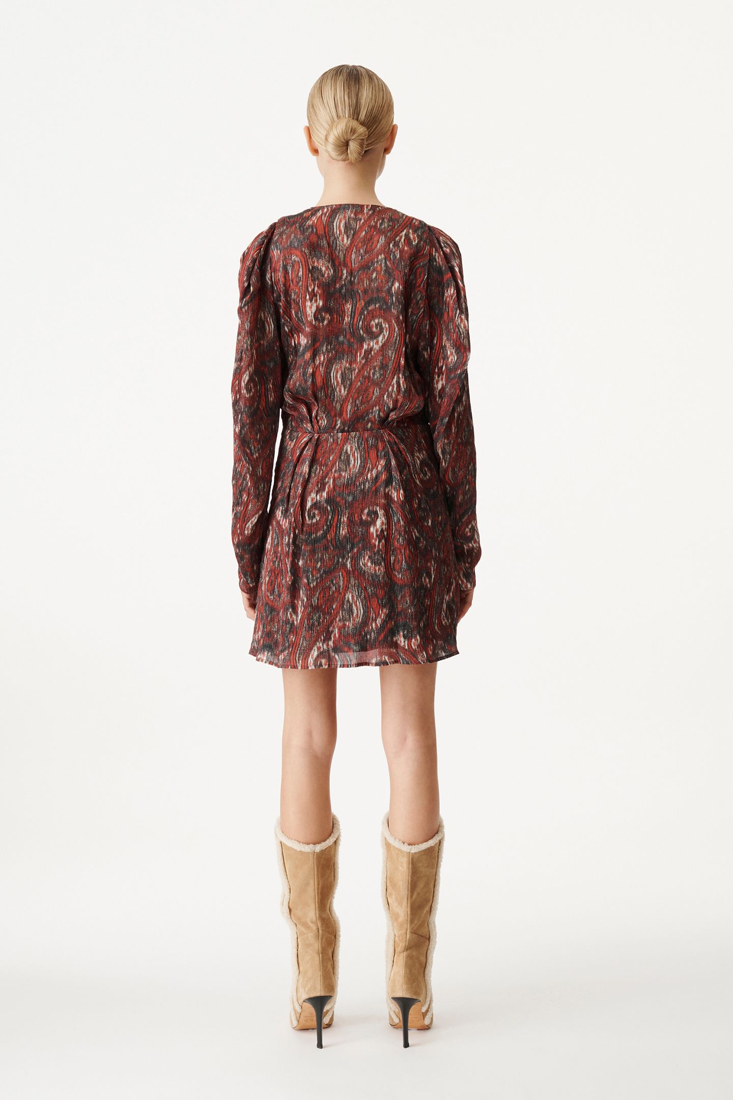 CHAYTONSPE DRESS MIXED RED 3