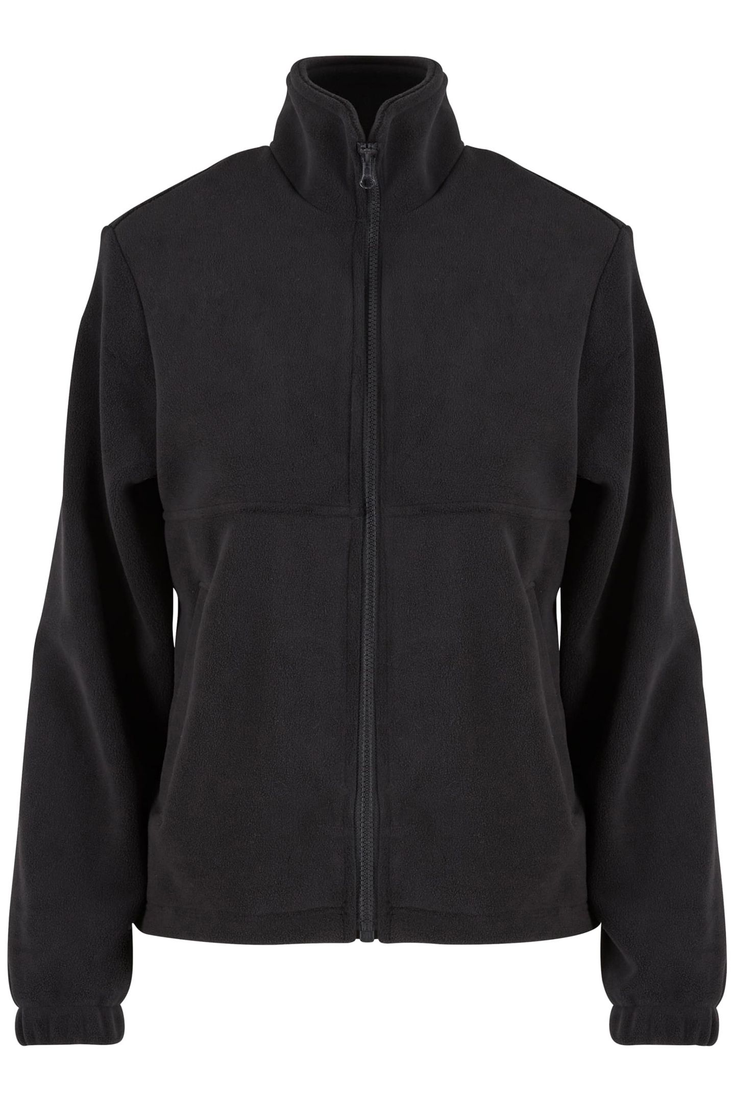 LADIES DOUBLE POLARFLEECE JACKET BLACK/BLACK 1