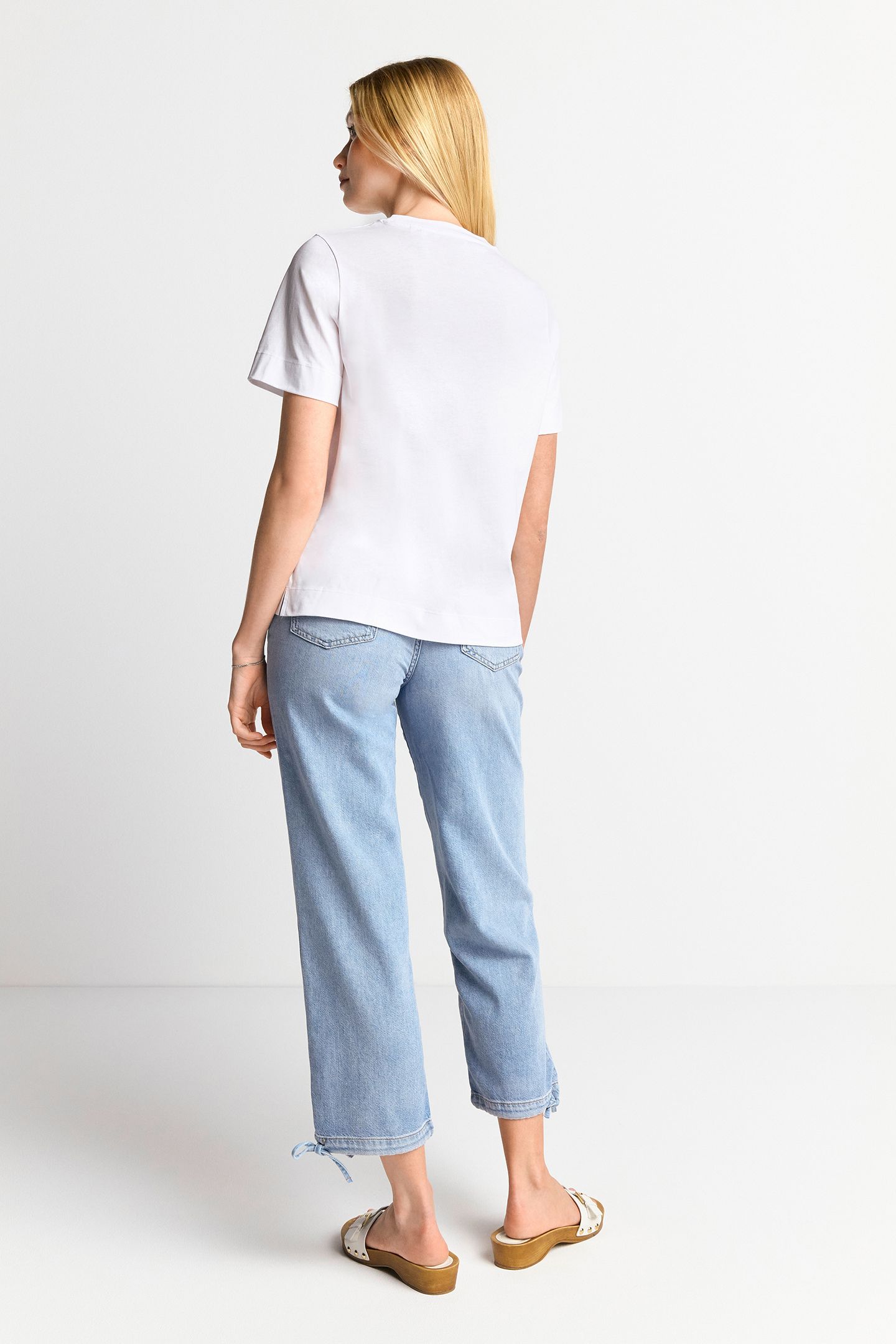 EASY FIT T-SHIRT LONG ISLAND ORGANIC WHITE 3