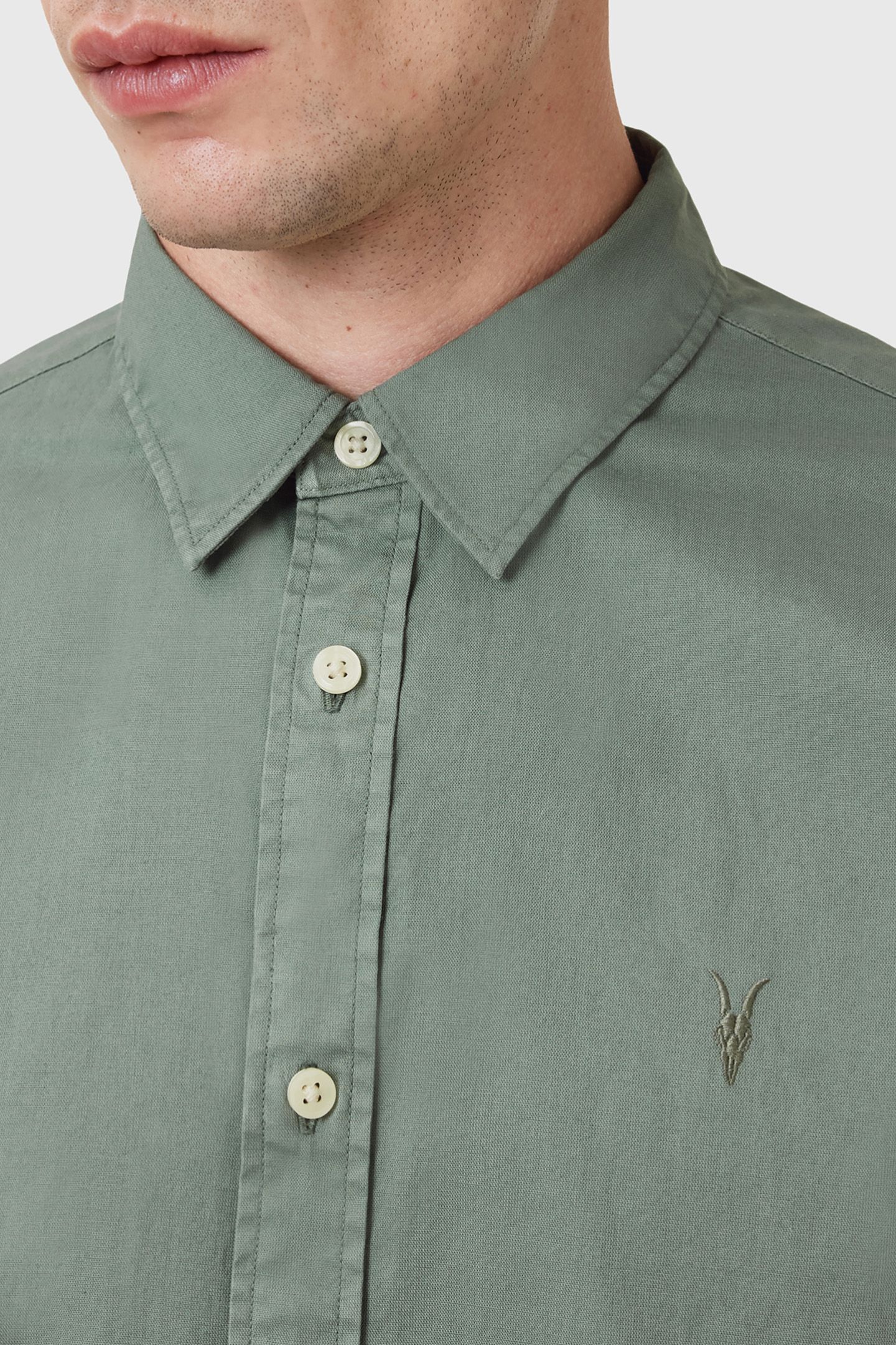 HAWTHORNE LS SHIRT SMOKEY GREEN 5