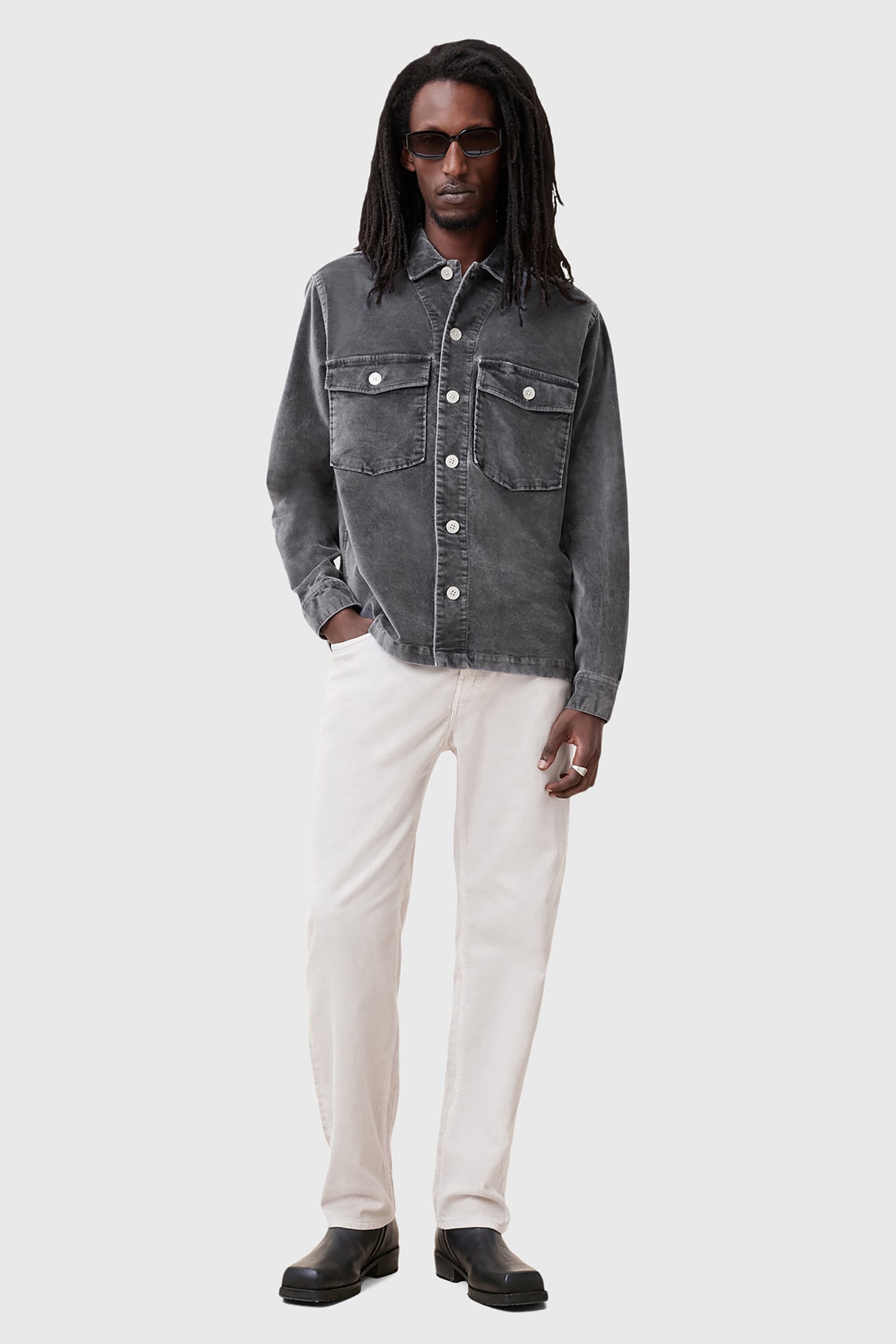 HARRIER LS SHIRT IRON GREY 3