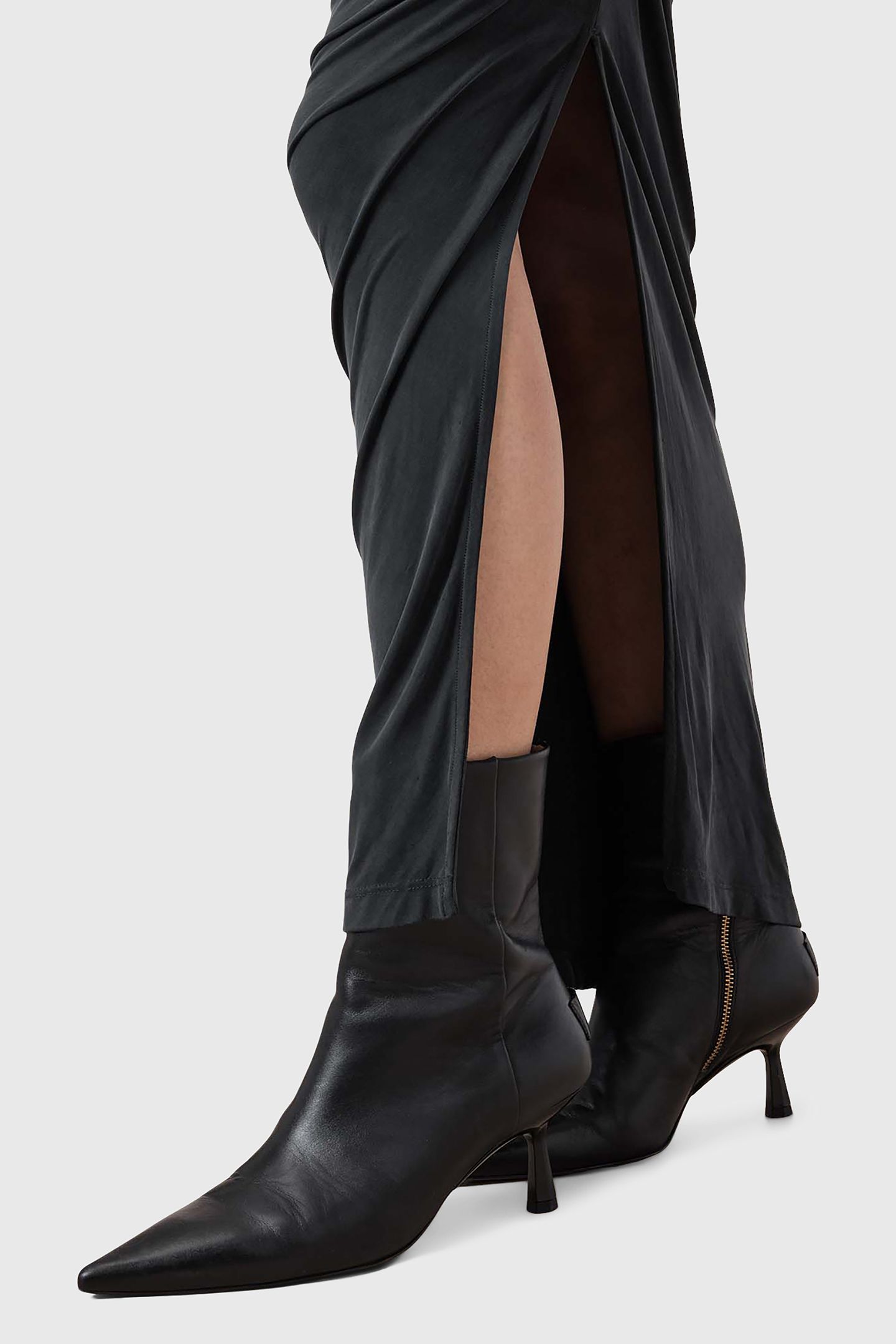HANAKO CUPRO DRESS BLACK 8