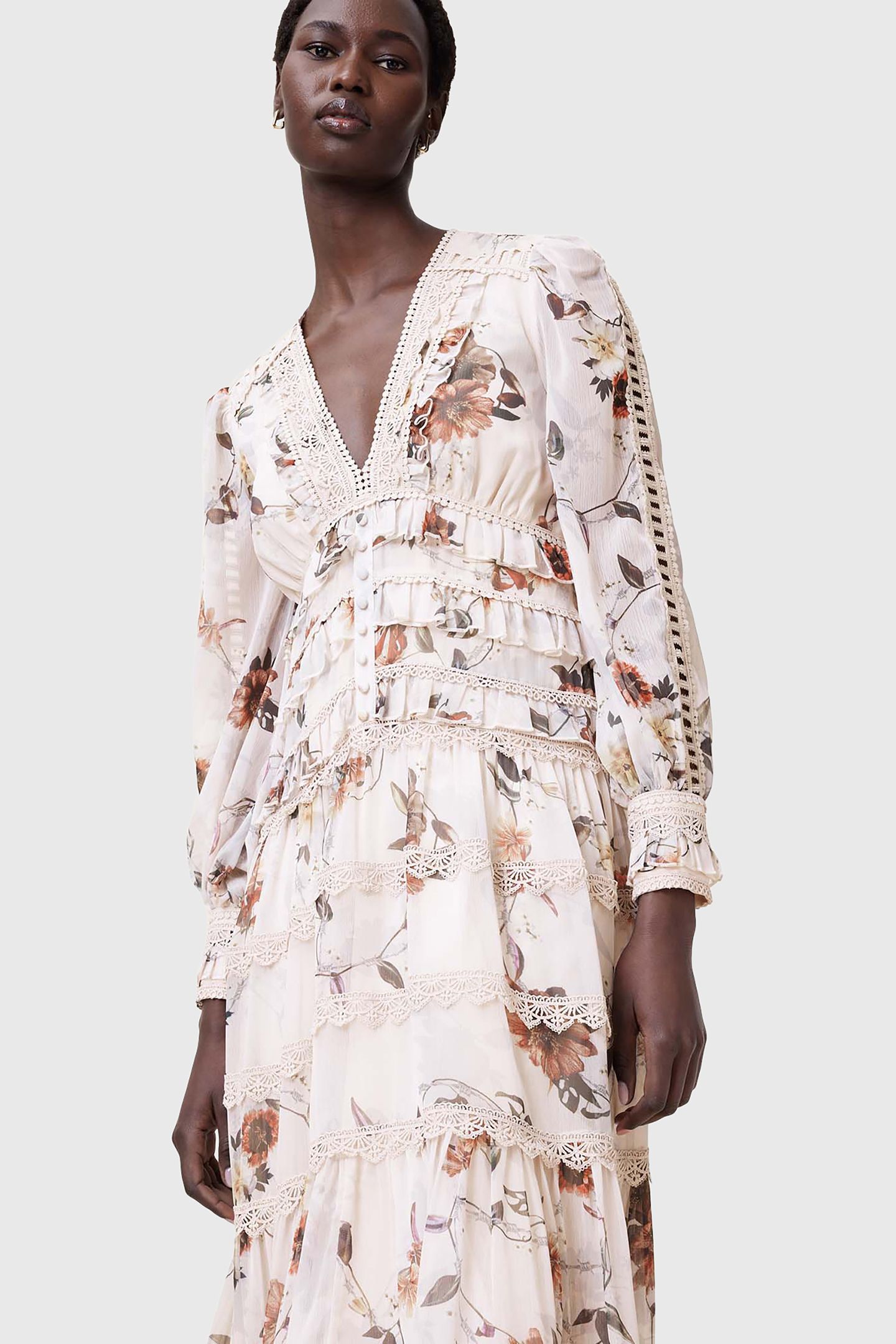 ZORA MIDI DRESS UNITY ECRU WHITE 6