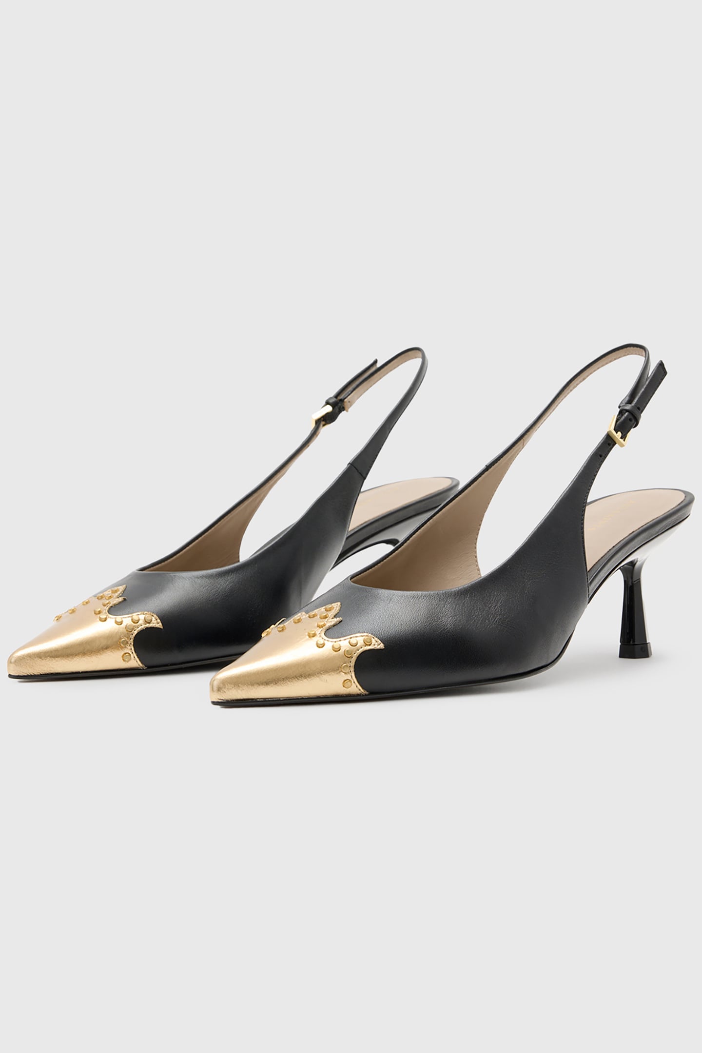 DENVER SLINGBACK BLACK/GOLD 2