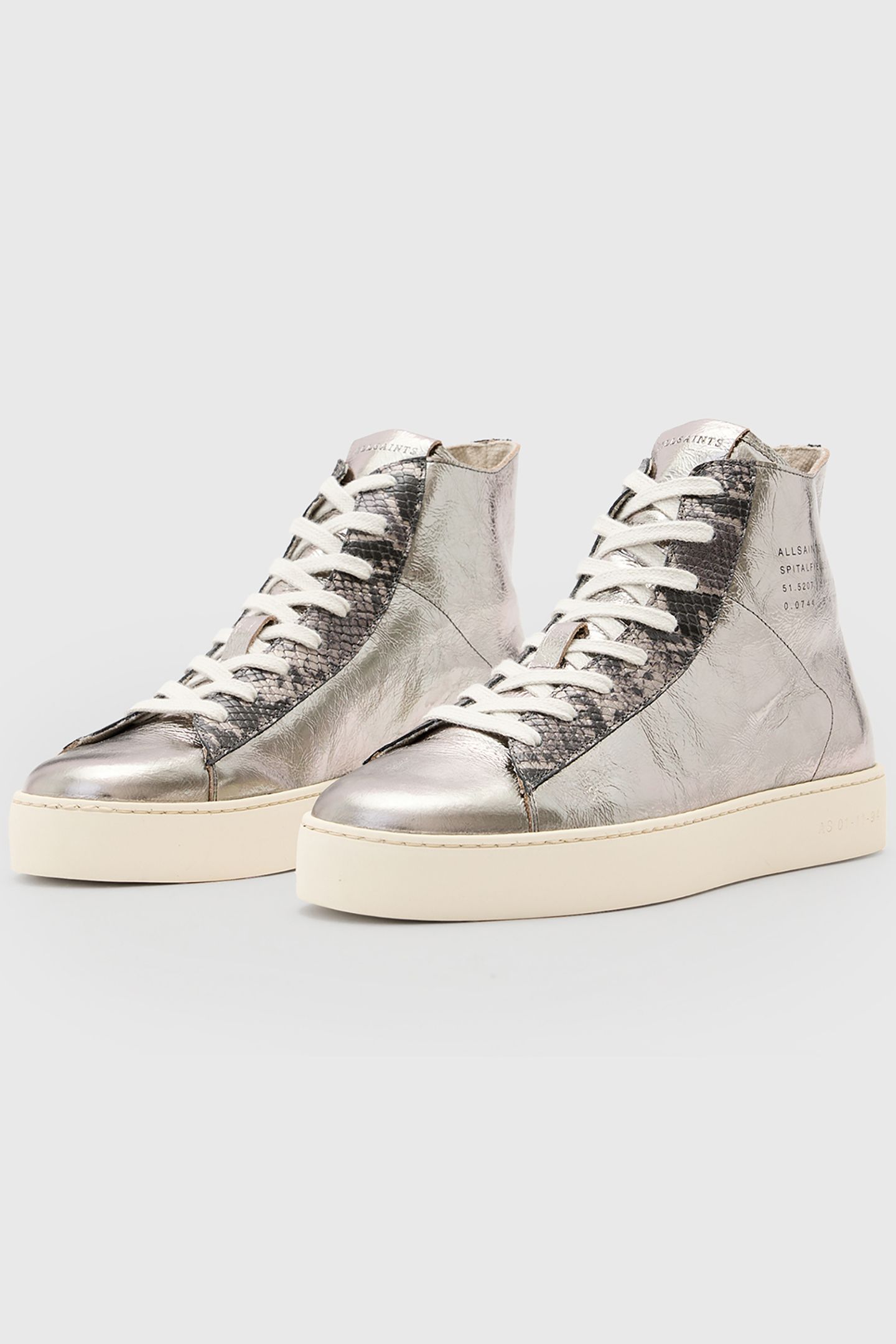 TANA MET HIGH TOP SILVER/GUNMETAL 3