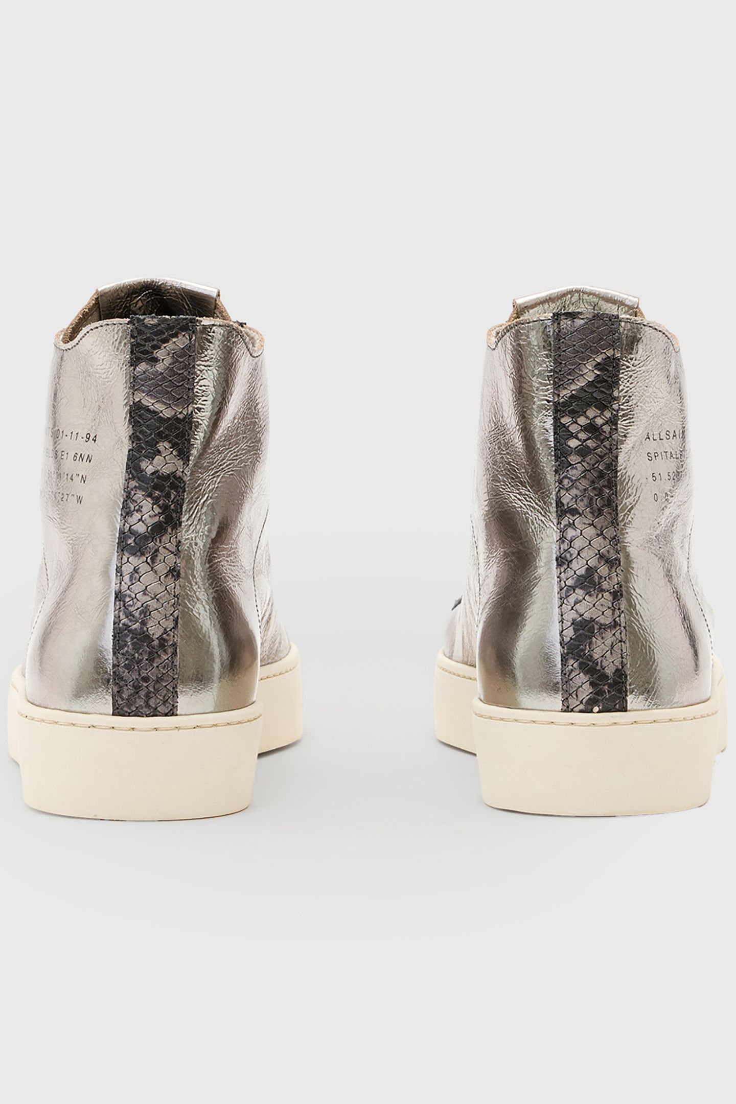 TANA MET HIGH TOP SILVER/GUNMETAL 5