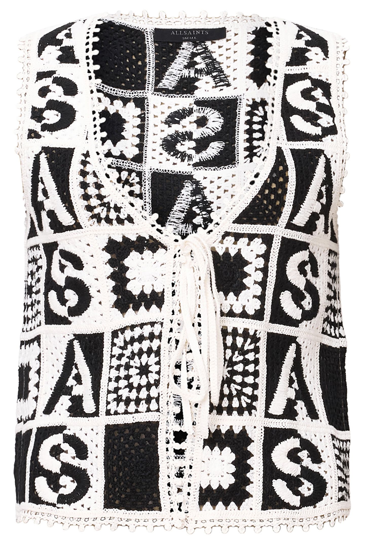 FLORENCE WAISTCOAT BLACK/CHALK WHITE 4