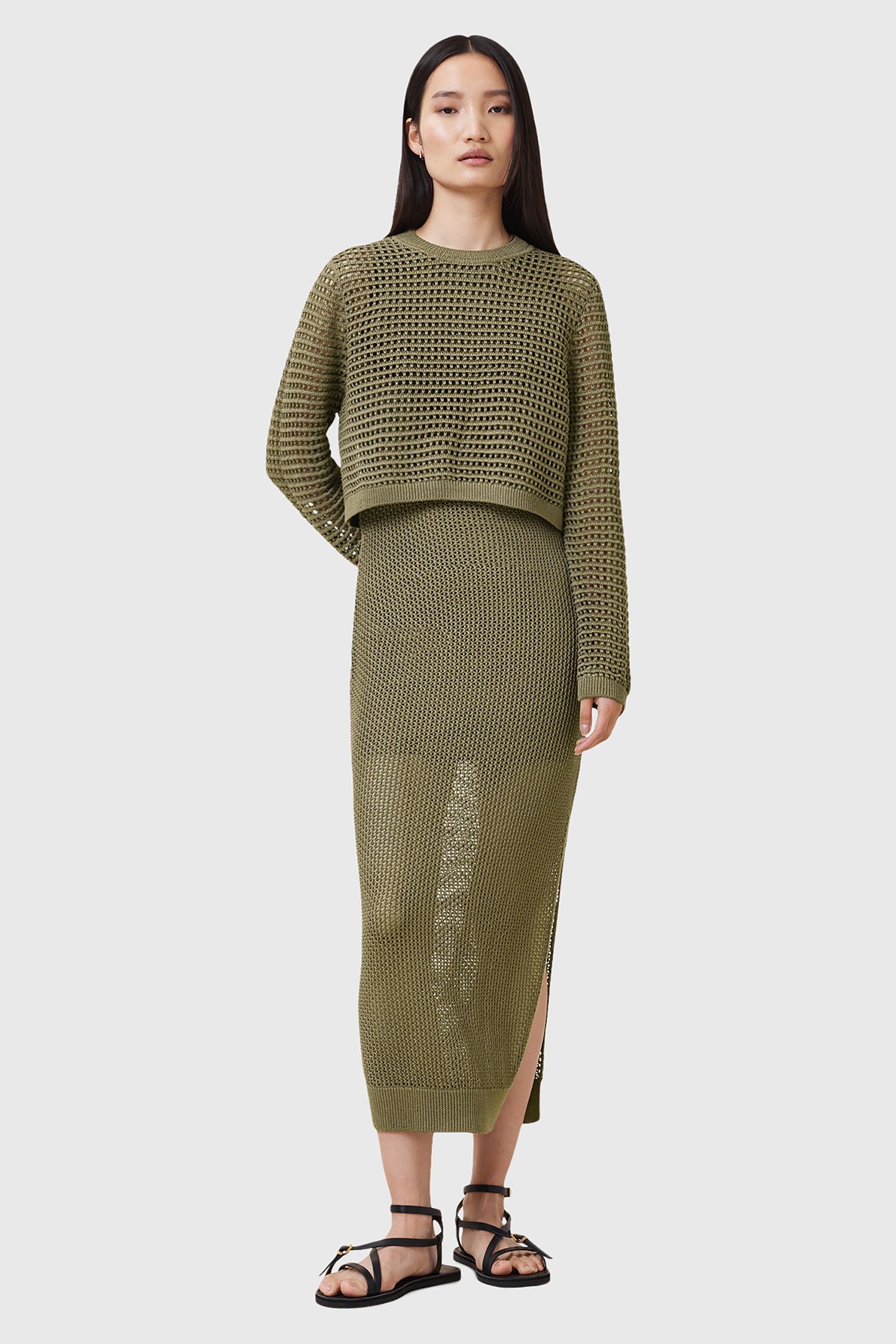 MIRO DRESS FIR GREEN 1