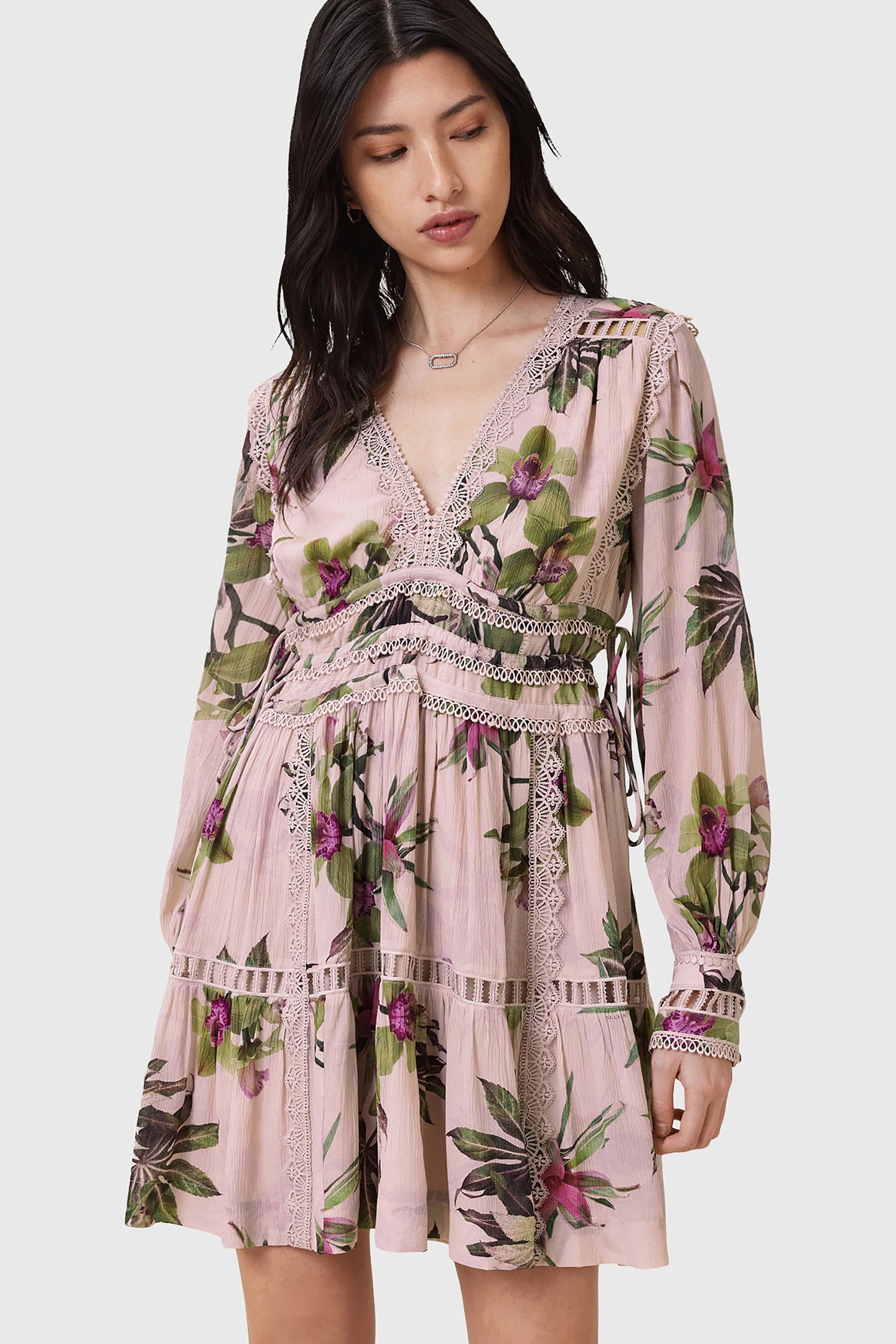 XANTHE LS MINI DRESS ADENA SOFT PINK 6