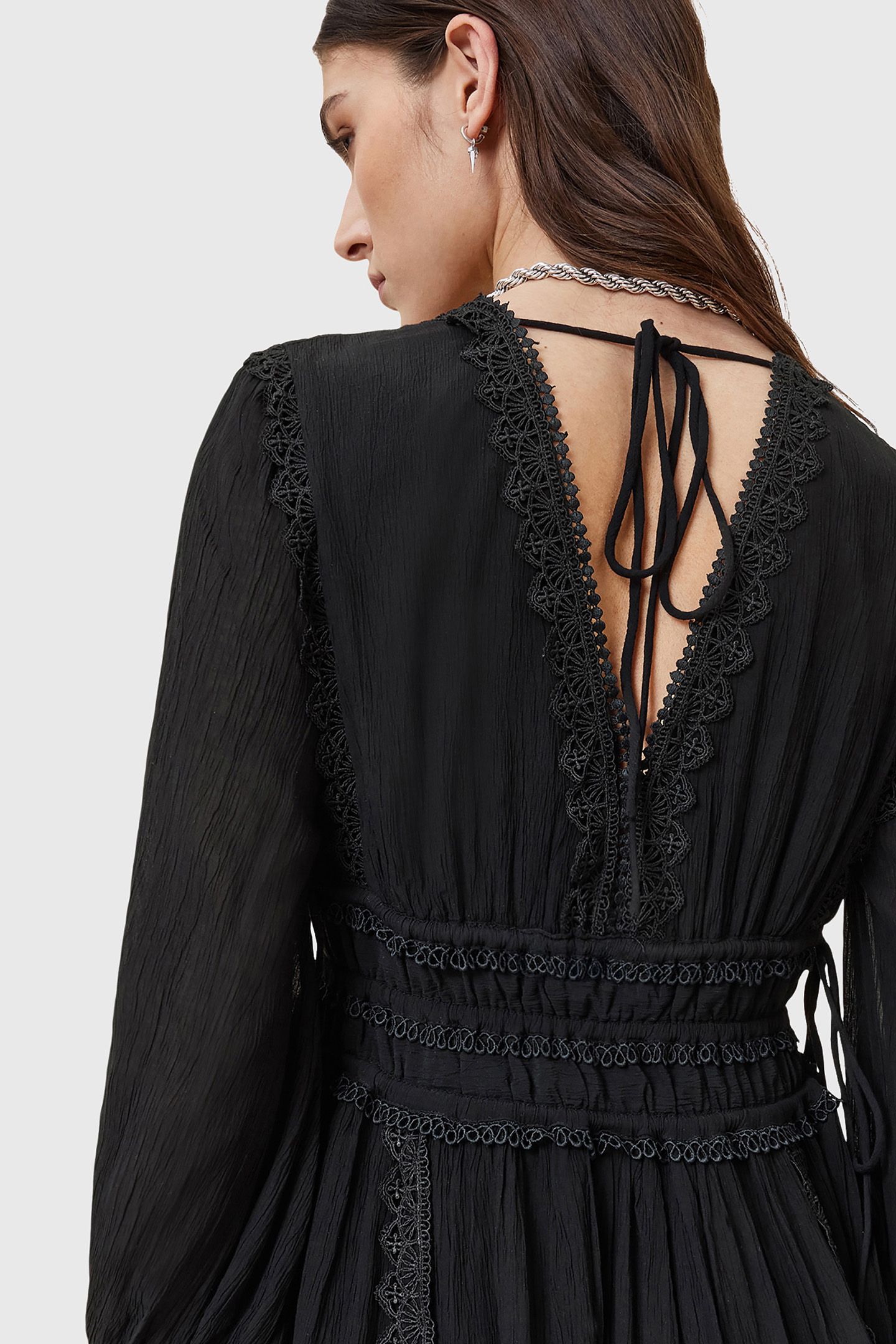 XANTHE LS MINI DRESS BLACK 8