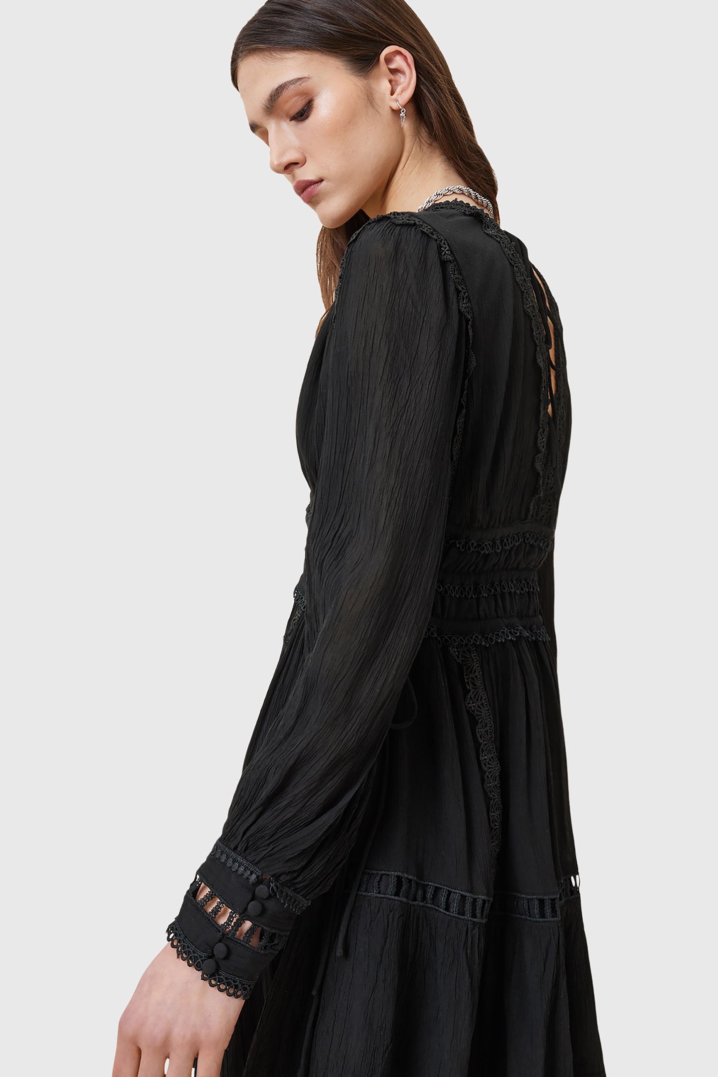 XANTHE LS MINI DRESS BLACK 5