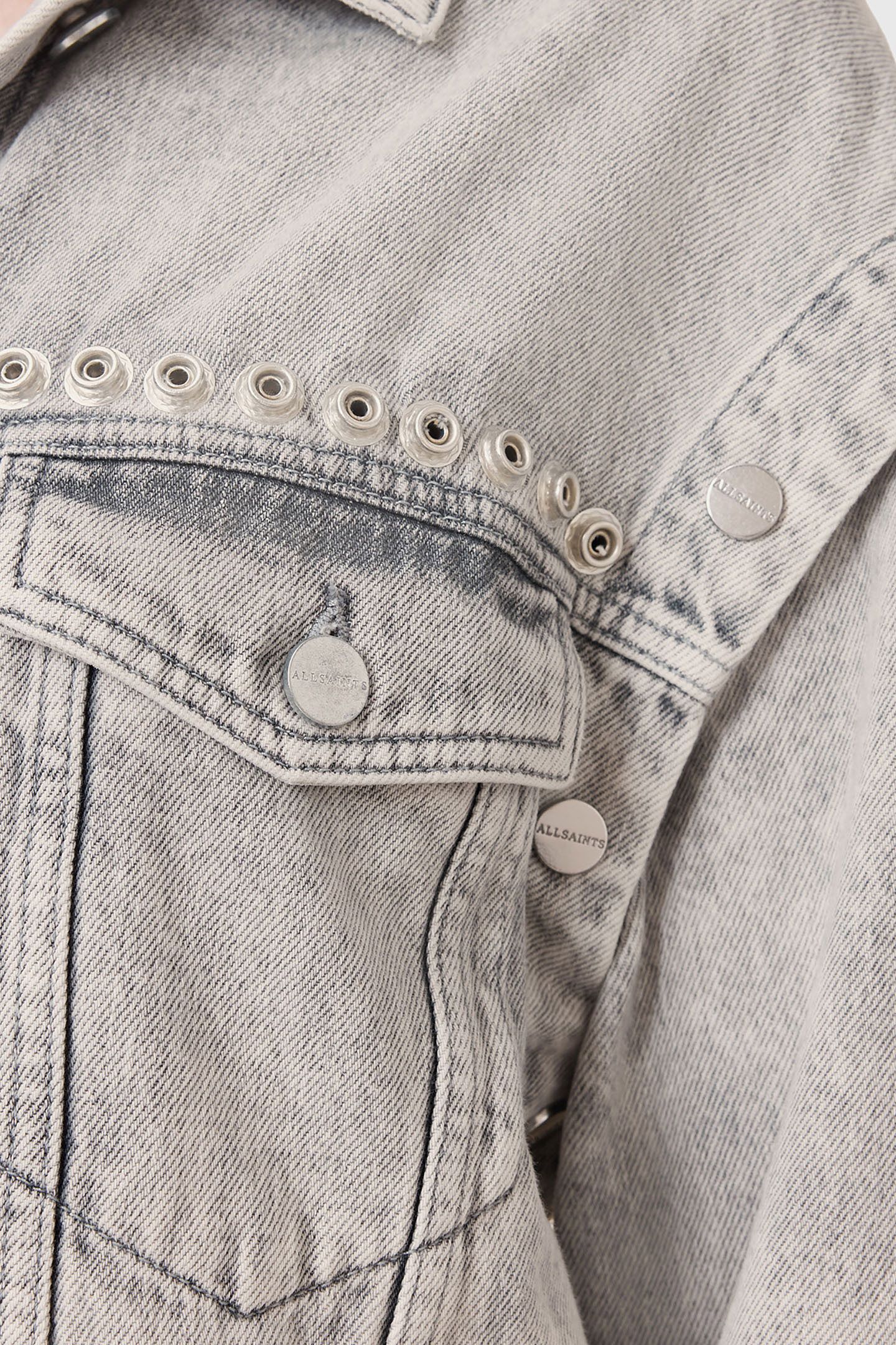 CHLO STUD JACKET WASHED GREY 9
