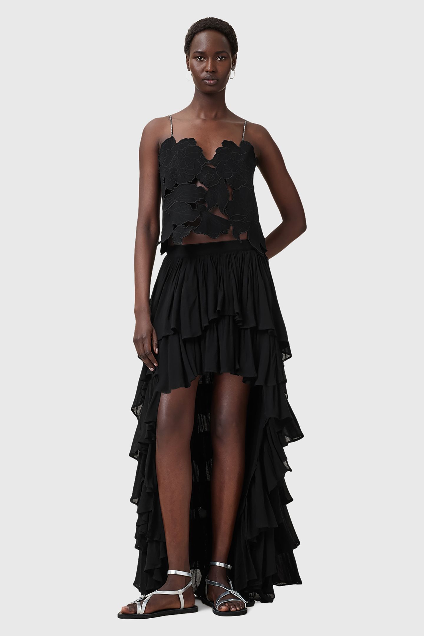 FLORA EMB TOP BLACK 3