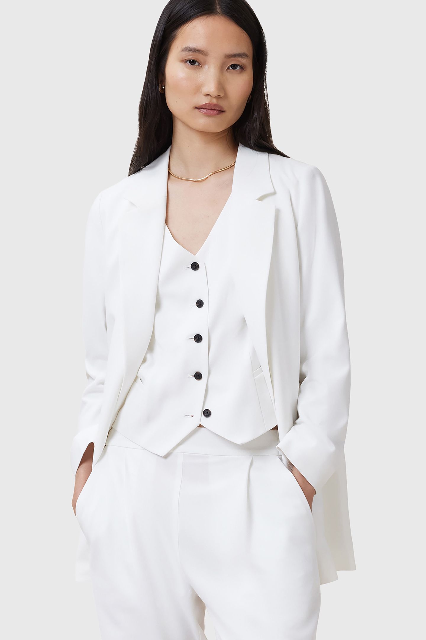 ALEIDA TRI WAISTCOAT WHITE 6